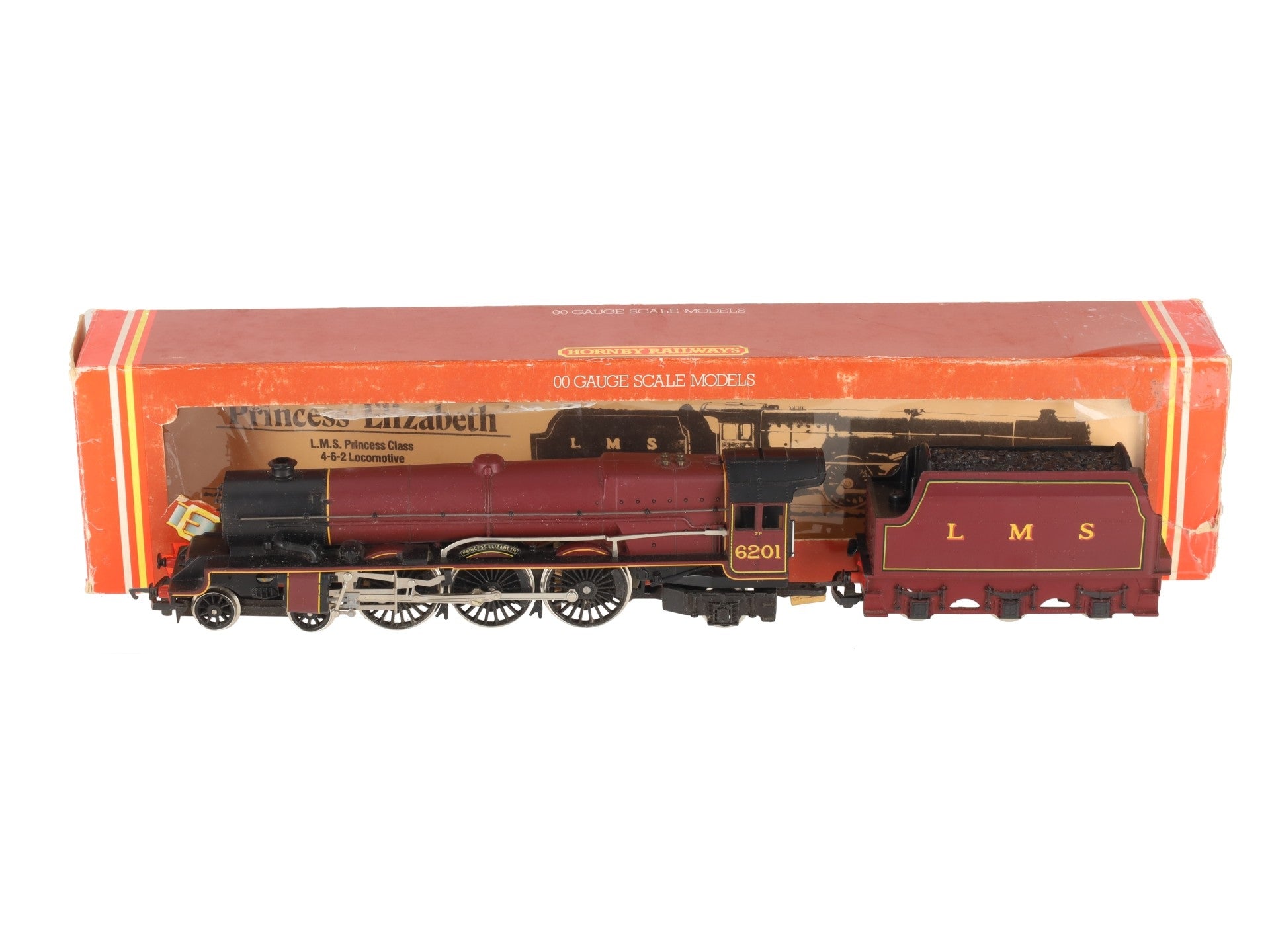 Hornby R832 OO LMS Princess Elizabeth Steam Locomotive & Tender #6201 - DC EX/Box