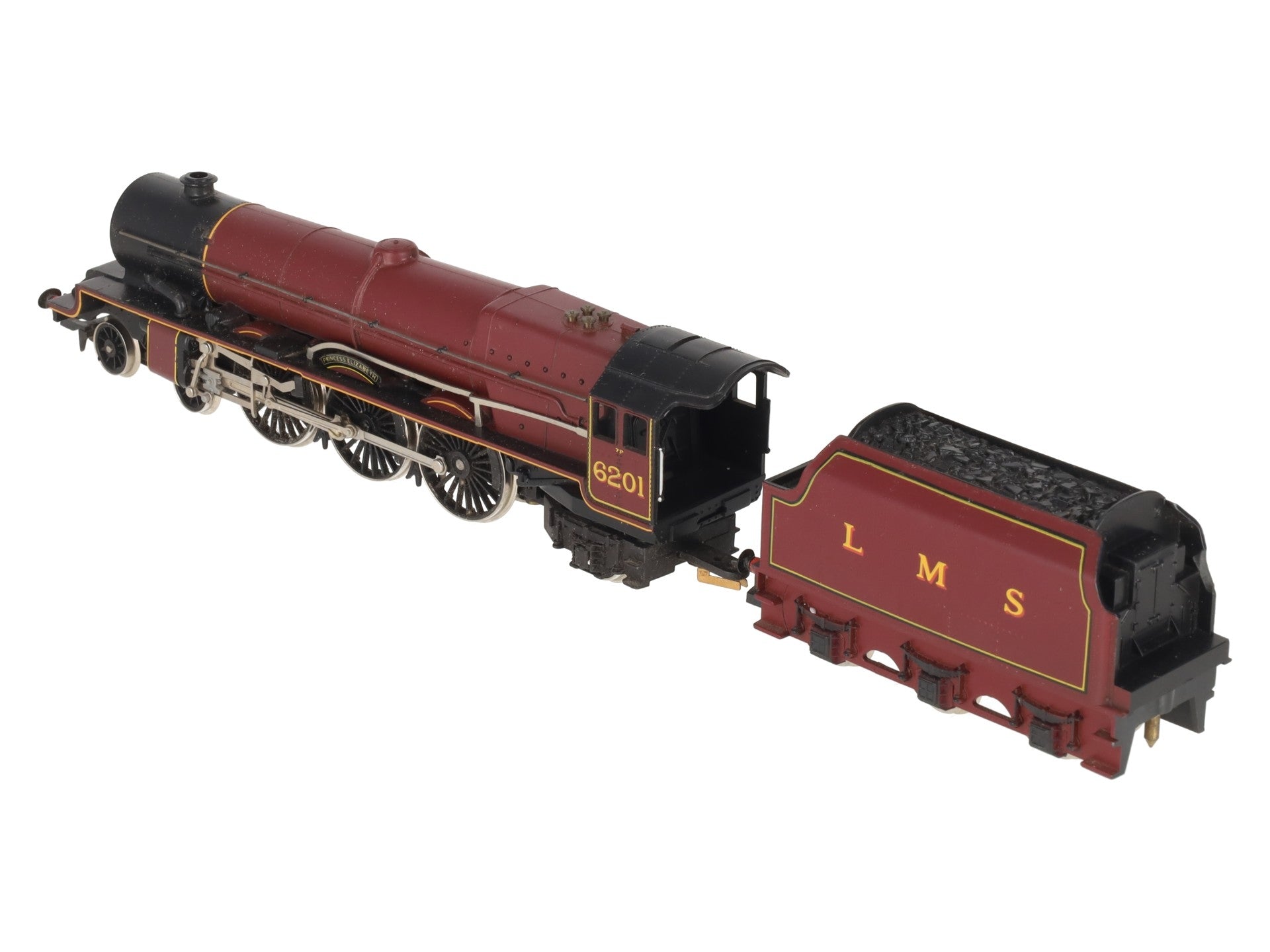 Hornby R832 OO LMS Princess Elizabeth Steam Locomotive & Tender #6201 - DC EX/Box