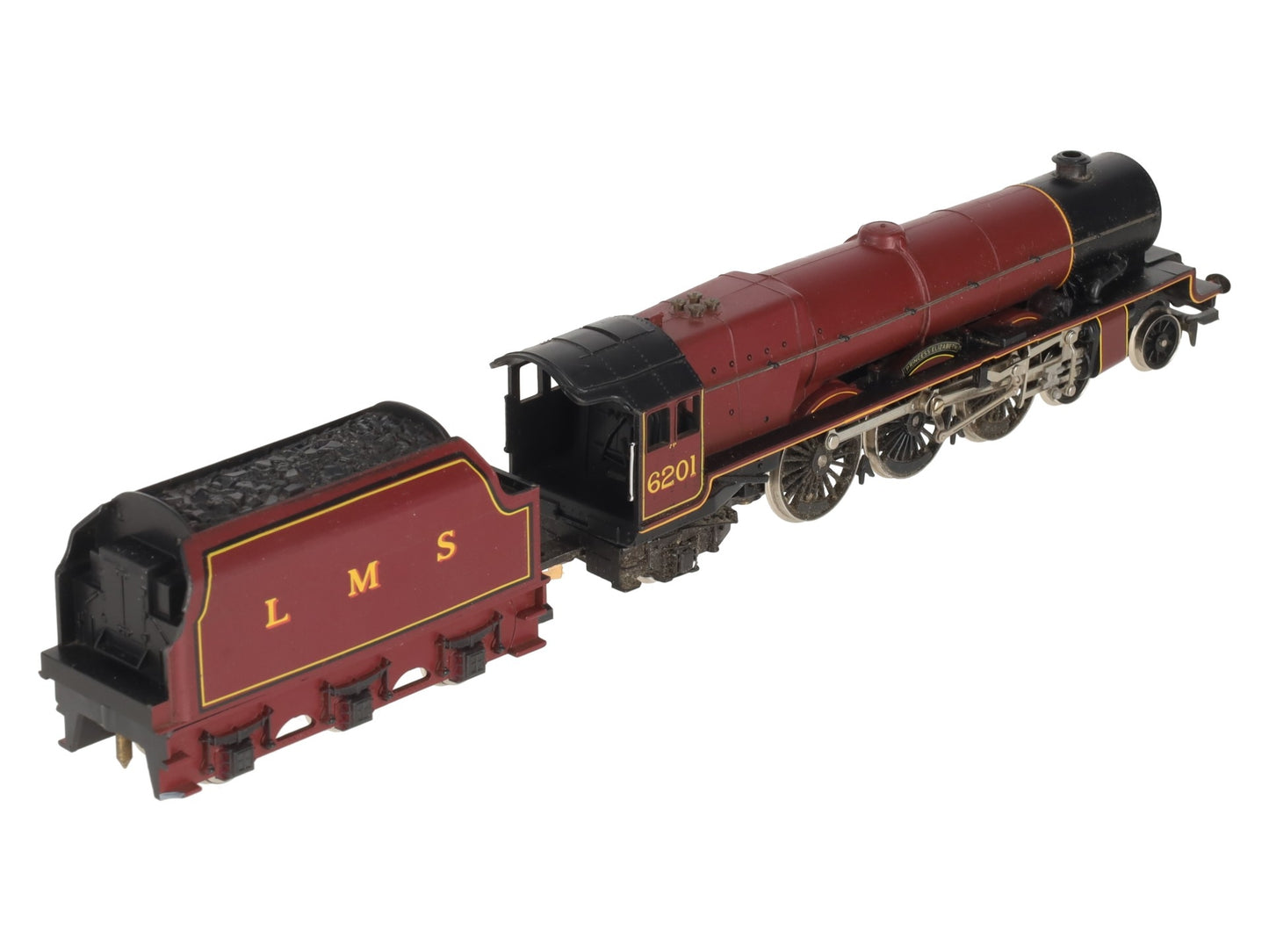 Hornby R832 OO LMS Princess Elizabeth Steam Locomotive & Tender #6201 - DC EX/Box