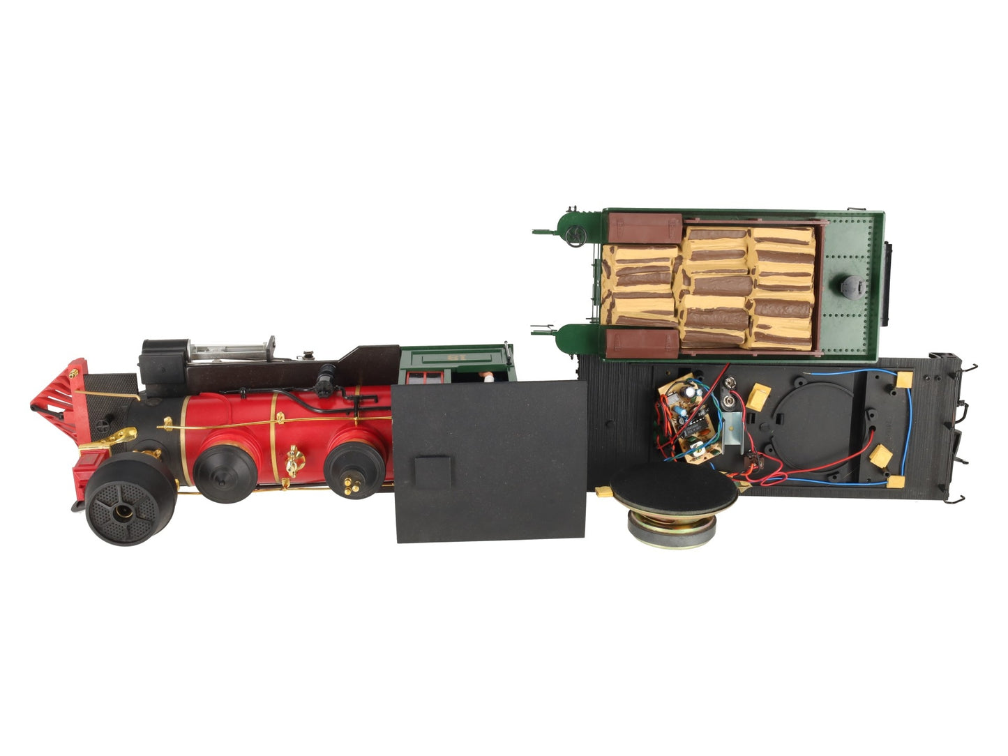 LGB 2018D G Scale DSP&PRR 2-6-0 Mogul Steam Locomotive & Tender #18 VG