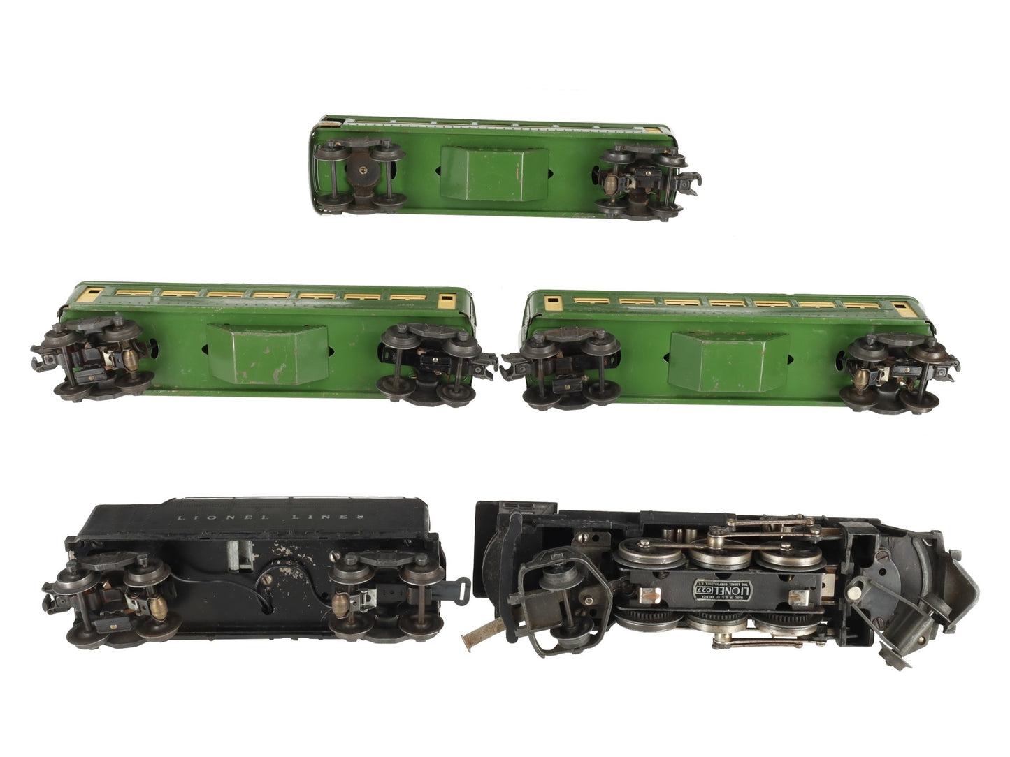Lionel 1402W Vintage O 1666 Steam Passenger Train Set