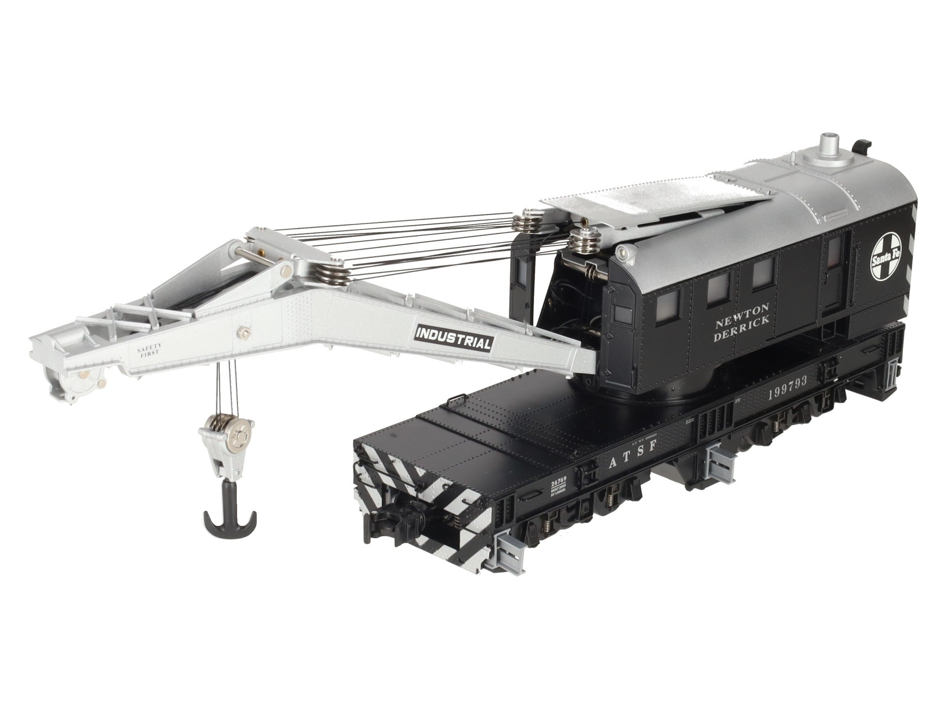 Lionel 6-26769 O Gauge Santa Fe Crane Car with TMCC #199793 EX/Box