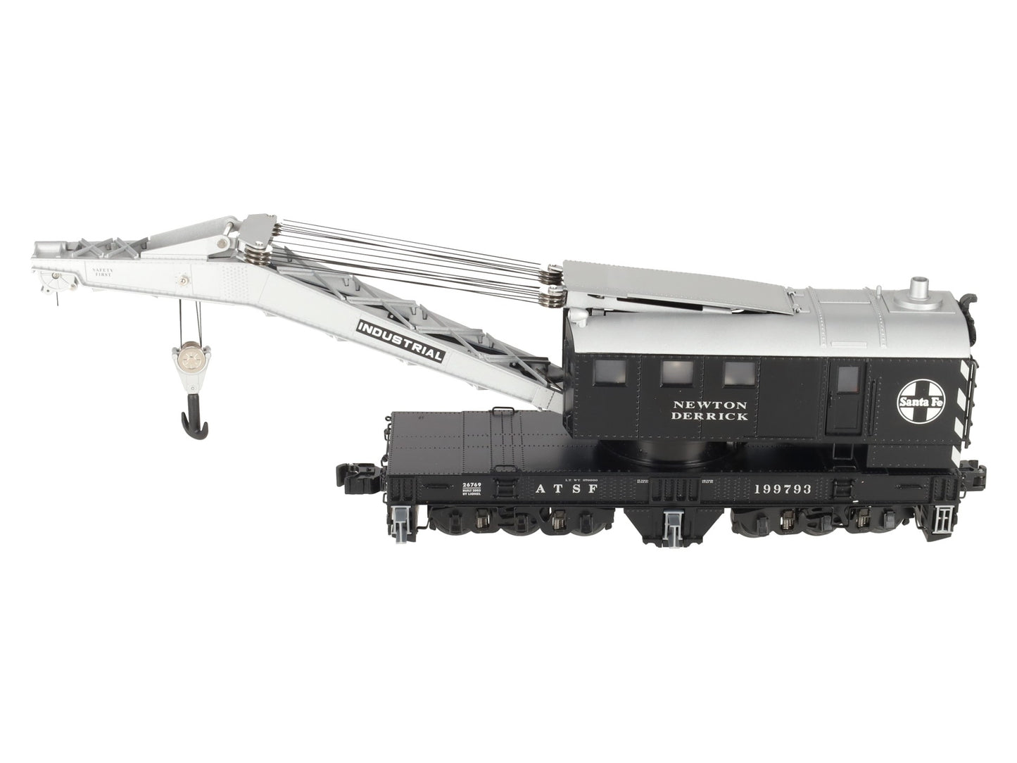 Lionel 6-26769 O Gauge Santa Fe Crane Car with TMCC #199793 EX/Box
