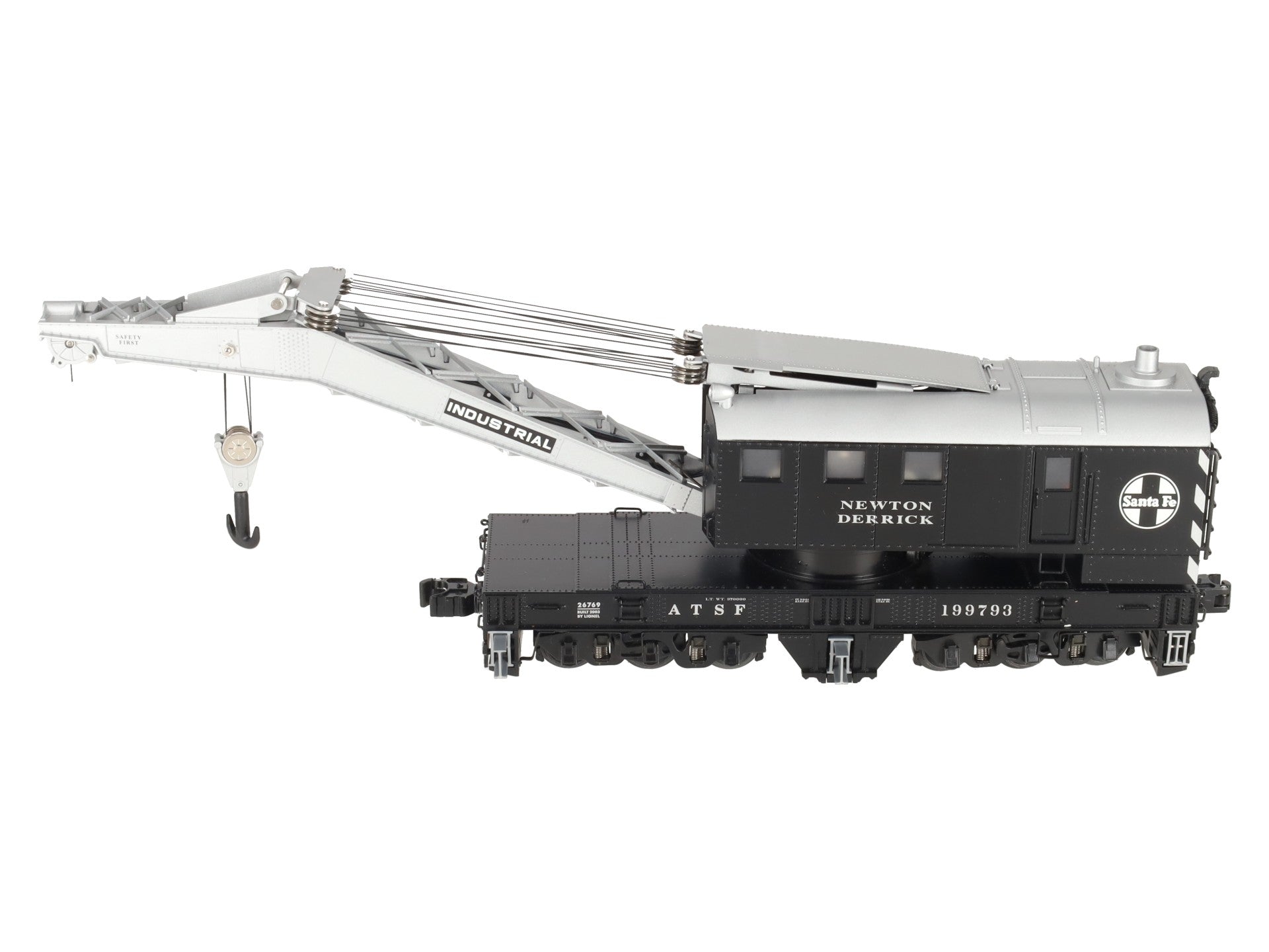 Lionel 6-26769 O Gauge Santa Fe Crane Car with TMCC #199793 EX/Box