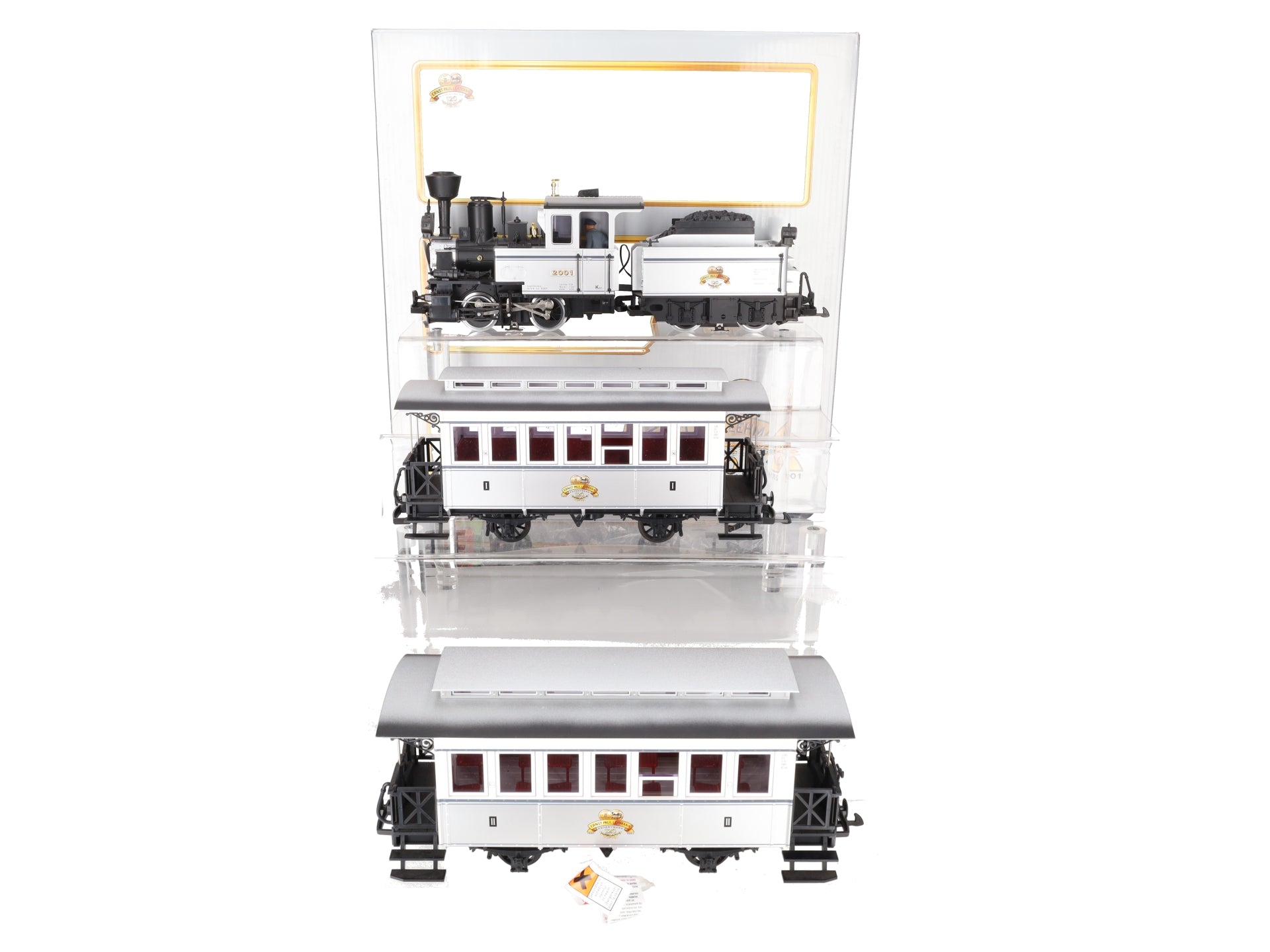 LGB 29151 G Scale Ernst Paul Lehmann 120th Anniversary G Gauge Steam Train Set EX/Box