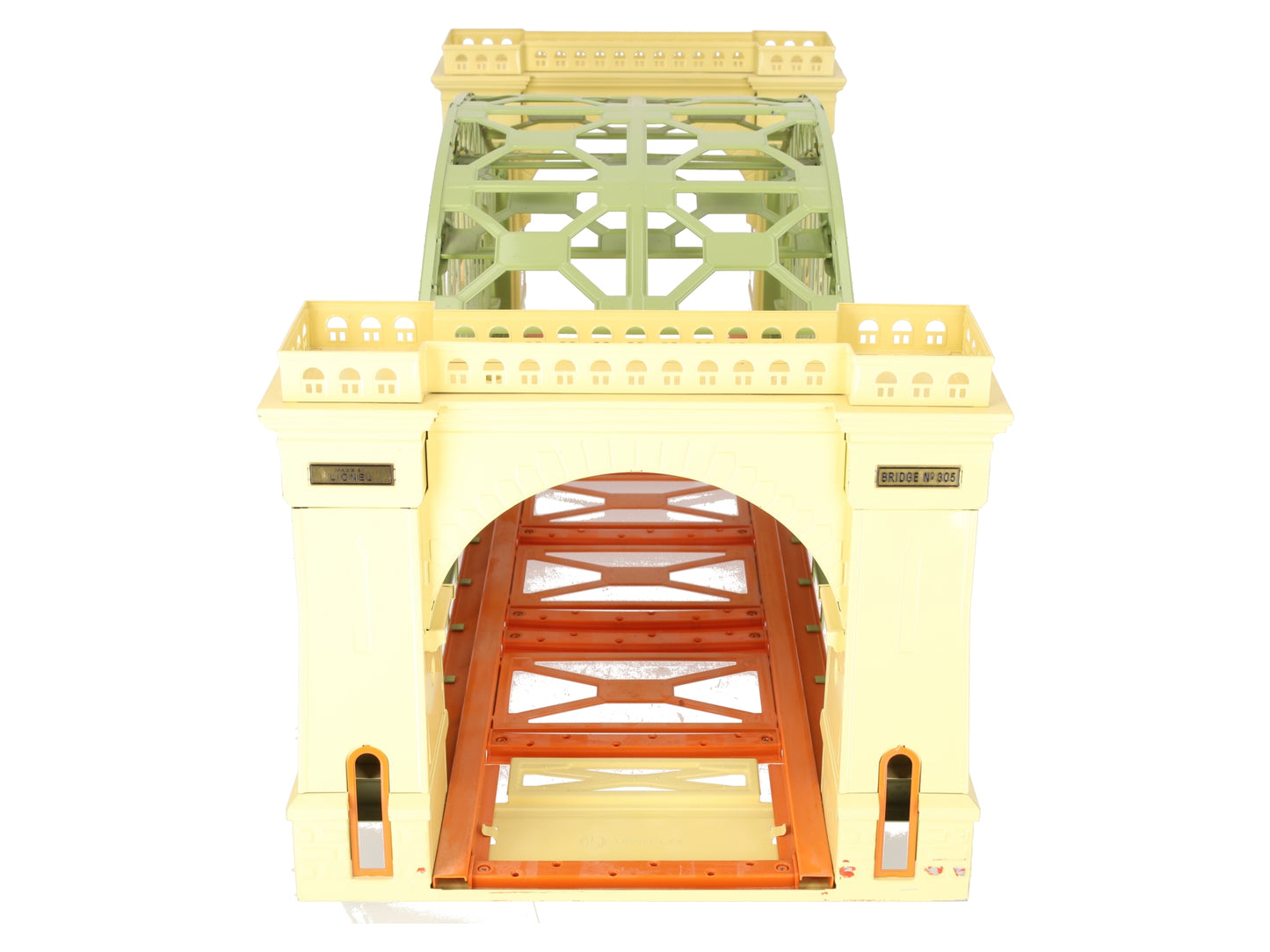 Lionel 6-32904 O Gauge Green & Cream Tinplate Hellgate Bridge #305 EX