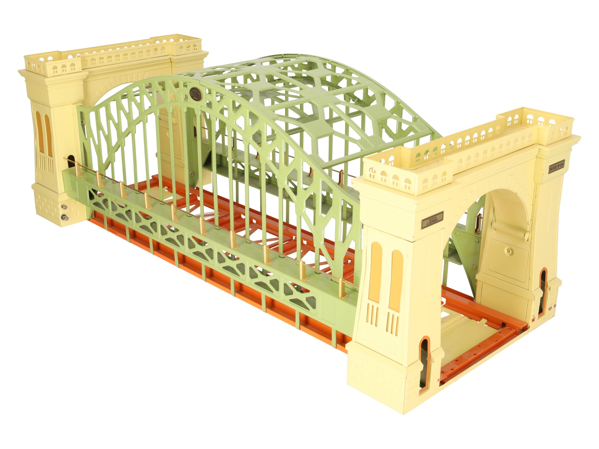 Lionel 6-32904 O Gauge Green & Cream Tinplate Hellgate Bridge #305 EX