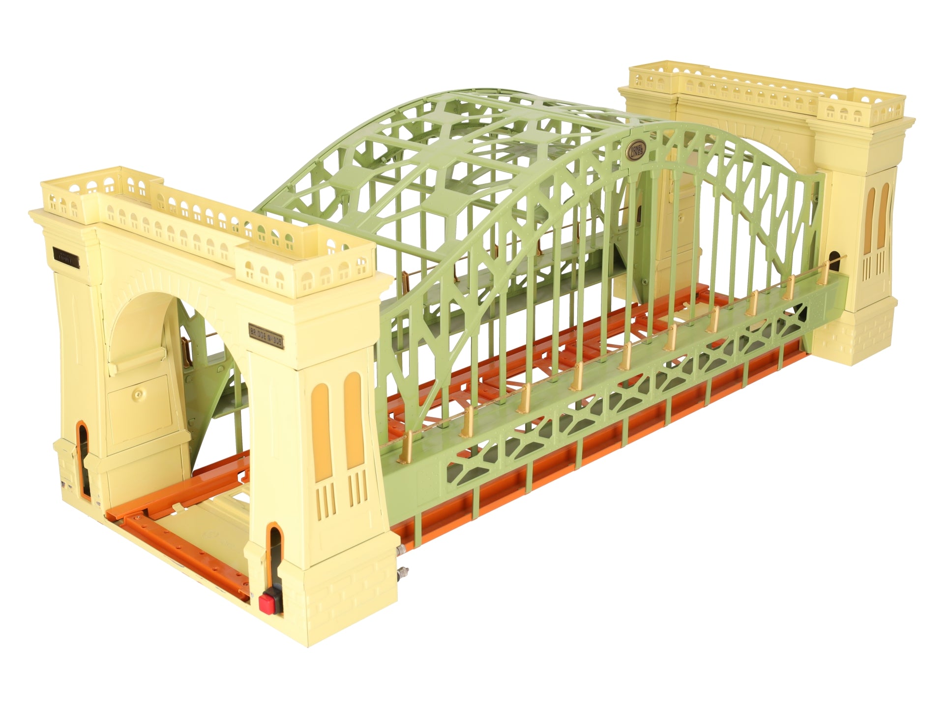 Lionel 6-32904 O Gauge Green & Cream Tinplate Hellgate Bridge #305 EX