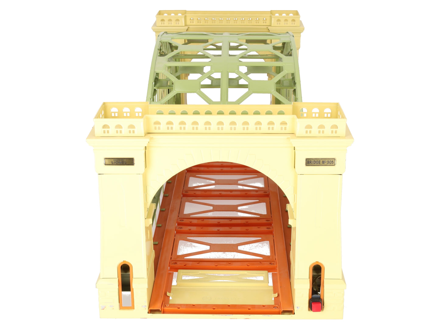 Lionel 6-32904 O Gauge Green & Cream Tinplate Hellgate Bridge #305 EX