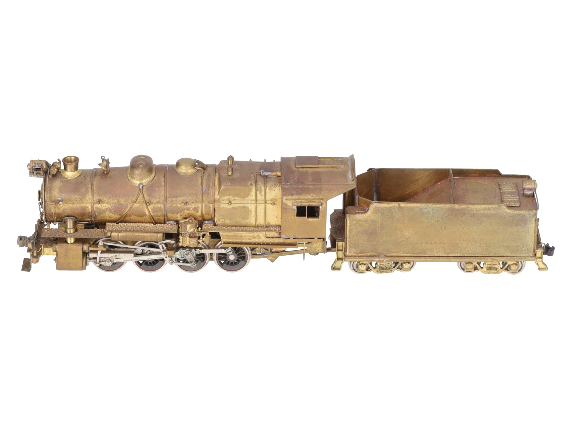 HO BRASS PRR C-1 0-8-0 Steam Locomotive & Tender - Unpainted EX