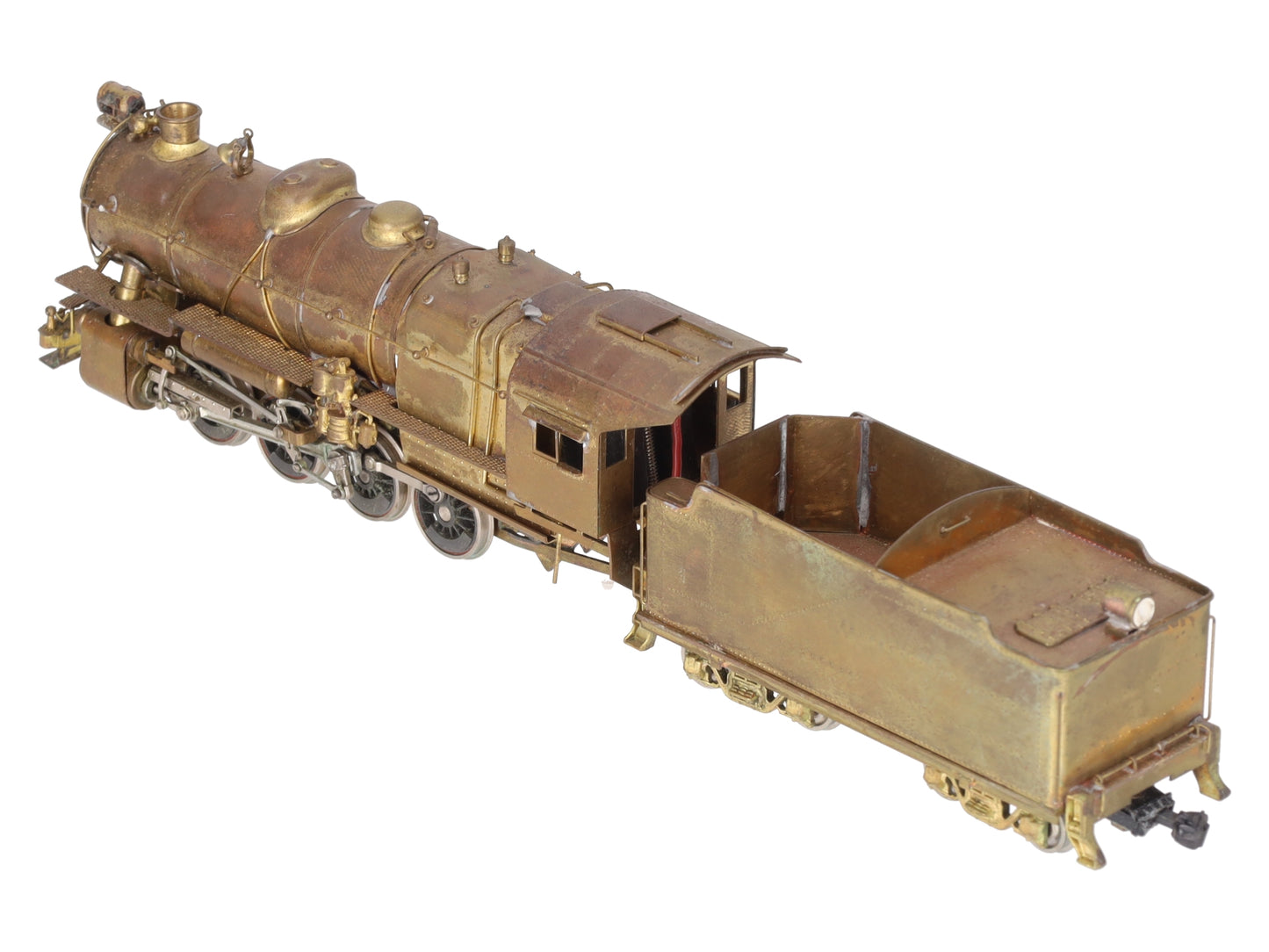HO BRASS PRR C-1 0-8-0 Steam Locomotive & Tender - Unpainted EX