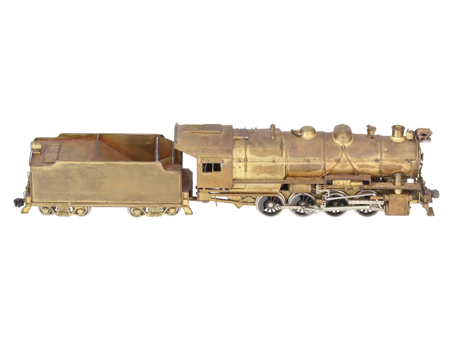 HO BRASS PRR C-1 0-8-0 Steam Locomotive & Tender - Unpainted EX