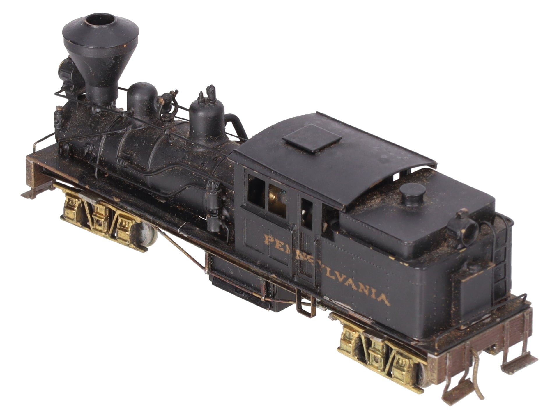 Pacific Fast Mail HO BRASS 2-Truck B-2 Class B Logging Shay - Painted EX