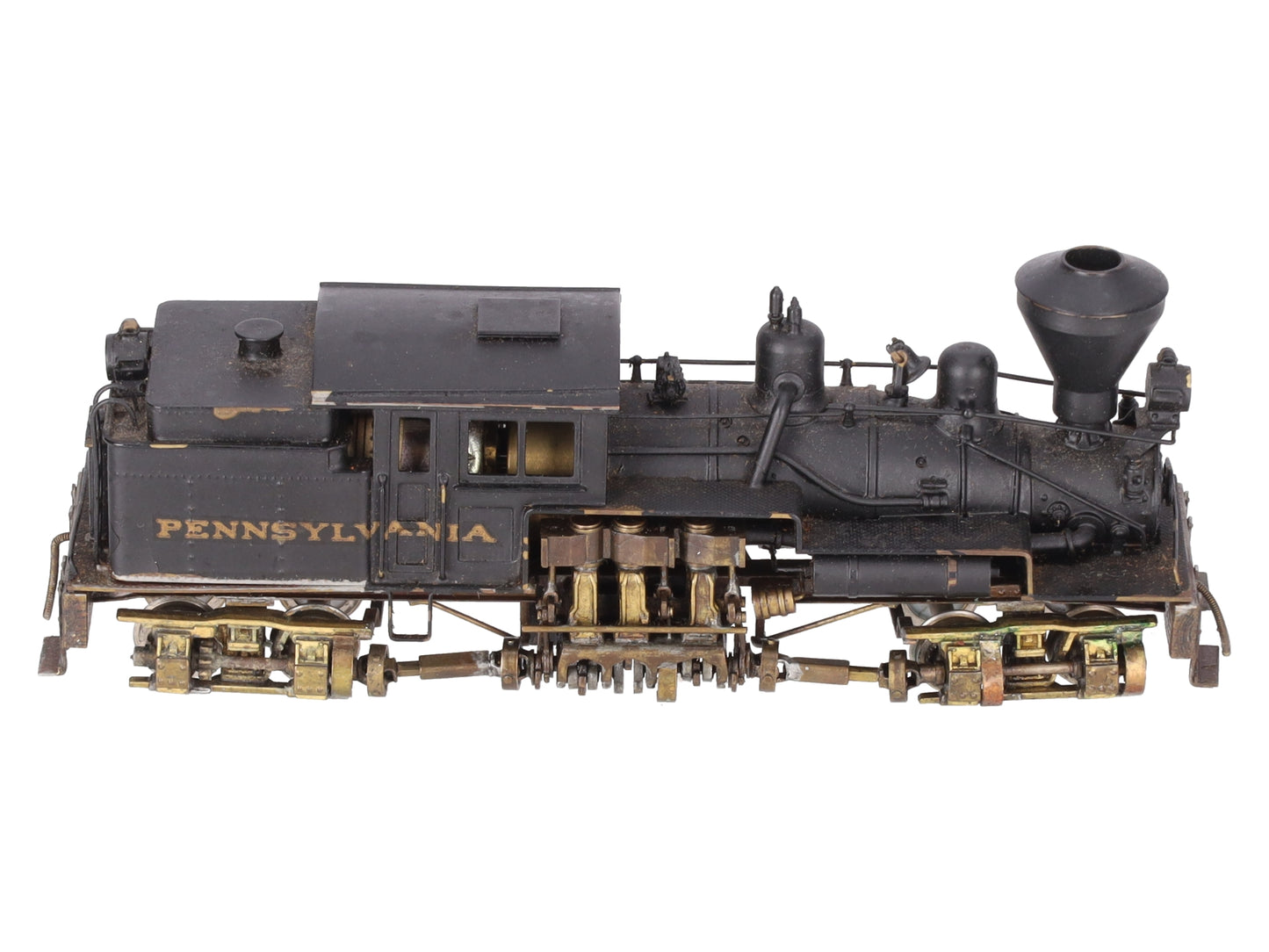 Pacific Fast Mail HO BRASS 2-Truck B-2 Class B Logging Shay - Painted EX