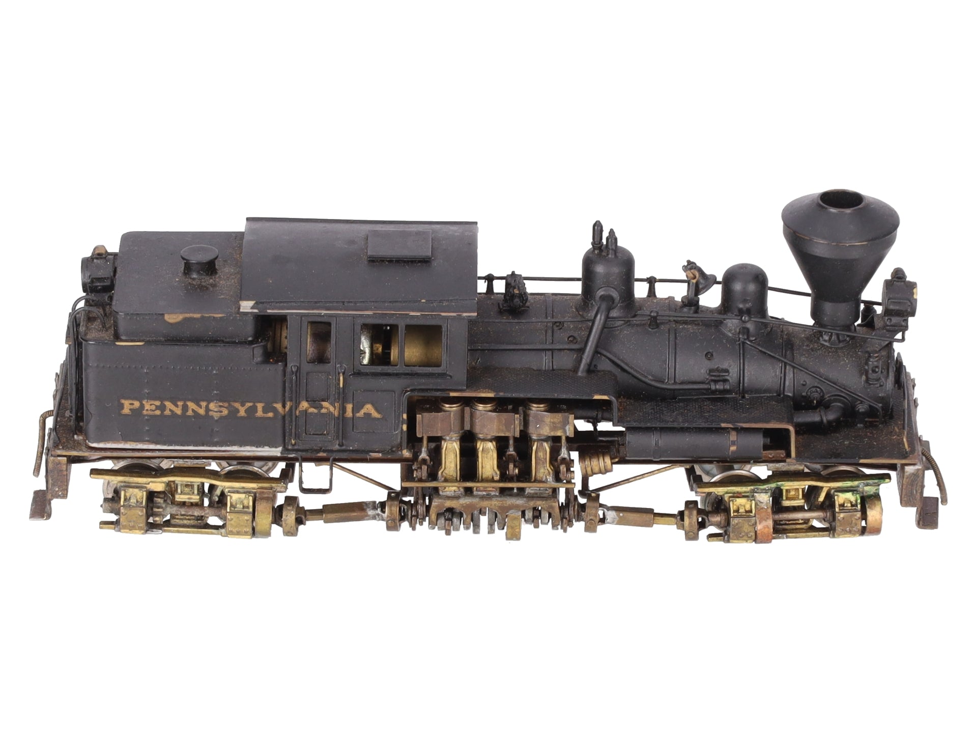 Pacific Fast Mail HO BRASS 2-Truck B-2 Class B Logging Shay - Painted EX