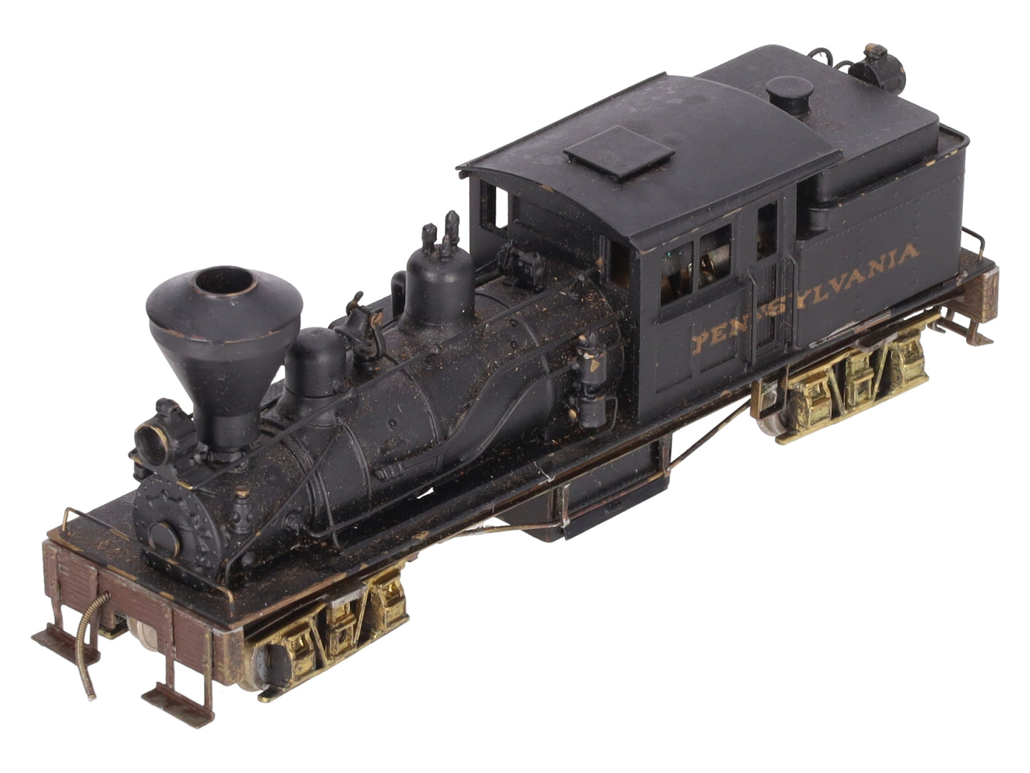Pacific Fast Mail HO BRASS 2-Truck B-2 Class B Logging Shay - Painted EX
