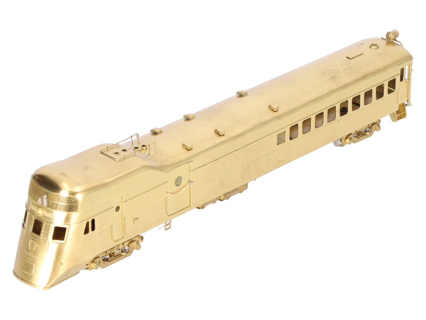 NJ Custom Brass 167 HO PRR Pennsylvania Gas Electric 4663 Streamlined Locomotive EX
