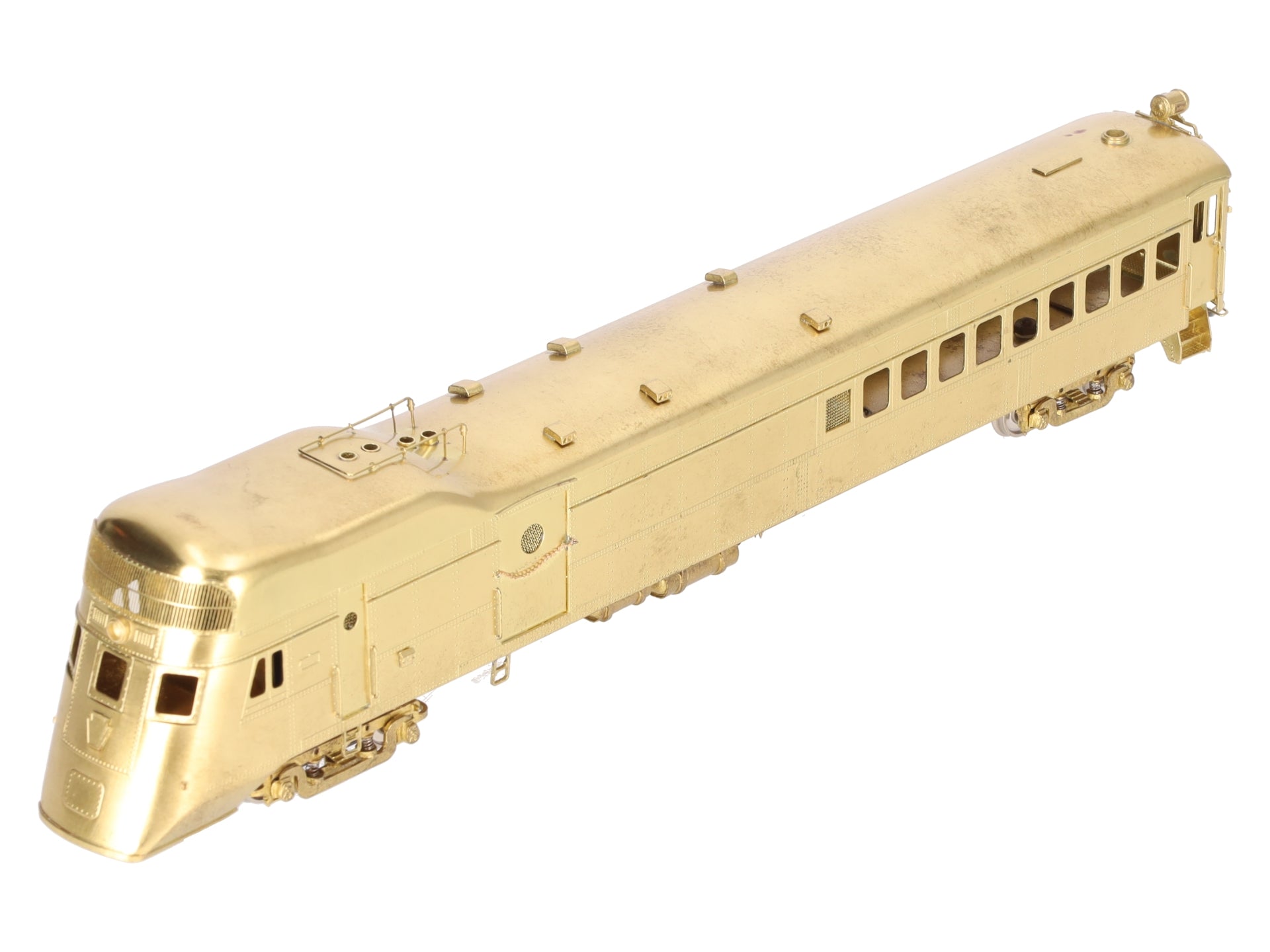 NJ Custom Brass 167 HO PRR Pennsylvania Gas Electric 4663 Streamlined Locomotive EX