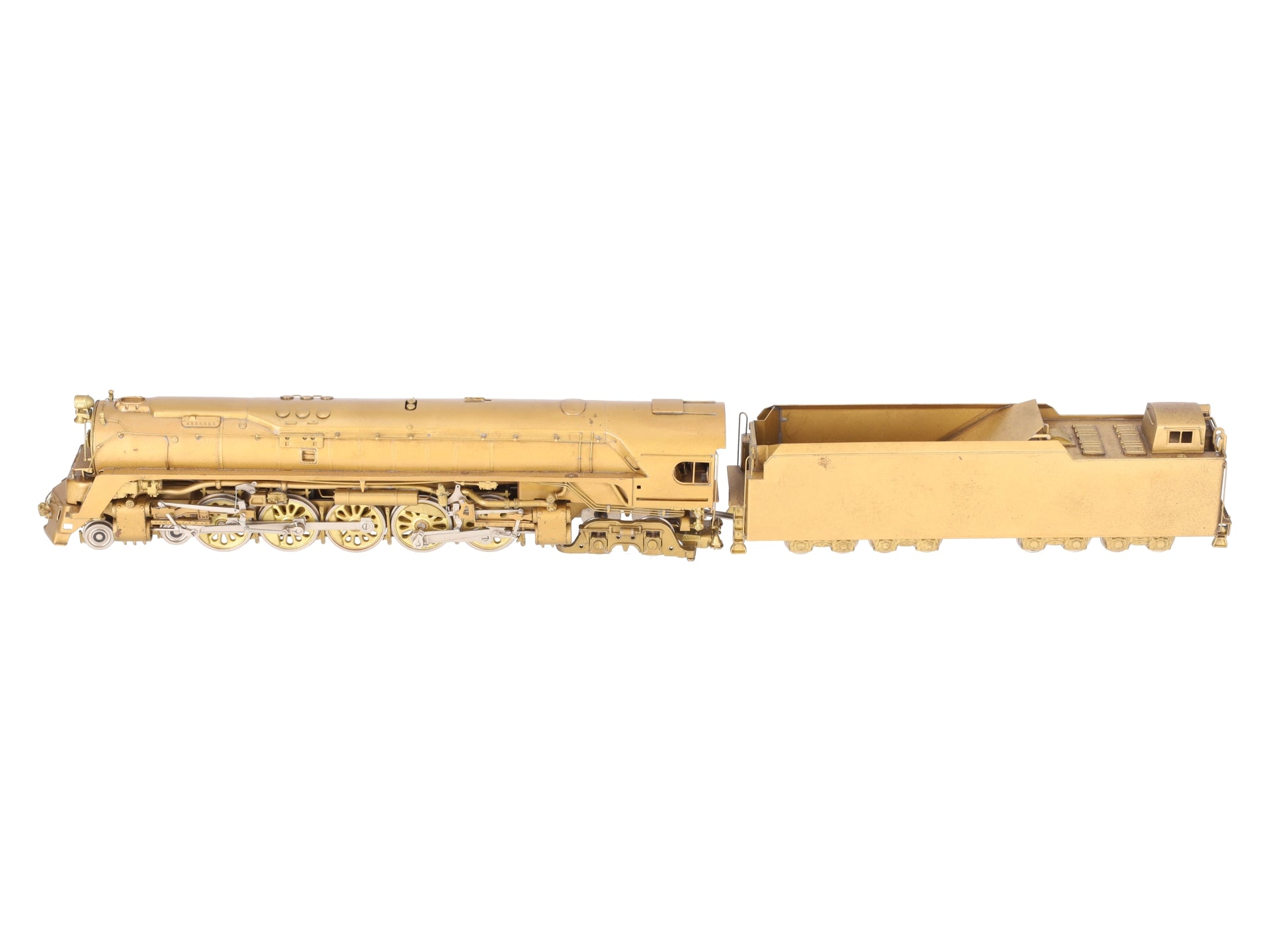 Custom NJ Brass ST-809 HO PRR Q-1 Duplex 4-6-4-4 Steam Loco & Tender - Unpainted EX