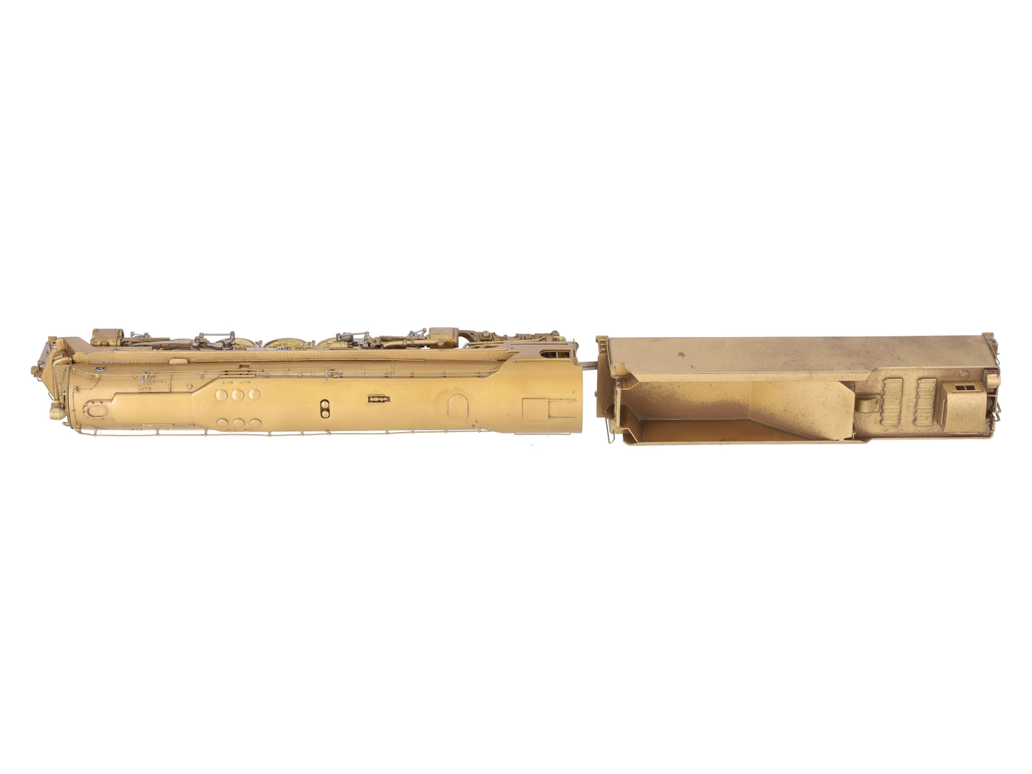 Custom NJ Brass ST-809 HO PRR Q-1 Duplex 4-6-4-4 Steam Loco & Tender - Unpainted EX