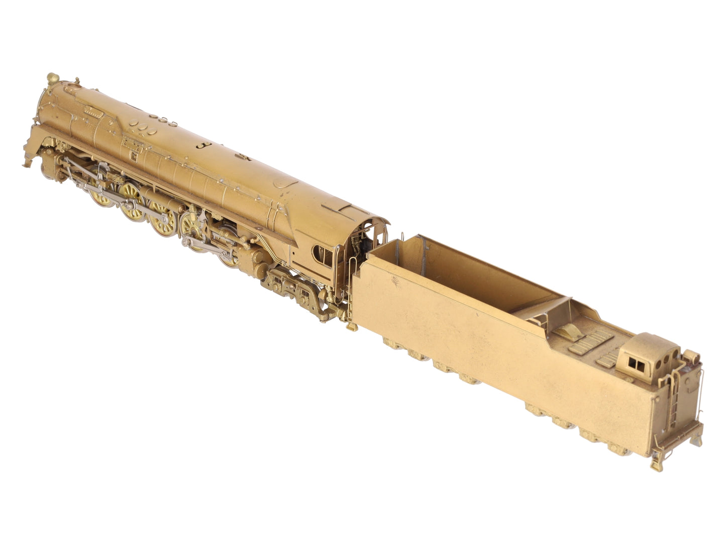 Custom NJ Brass ST-809 HO PRR Q-1 Duplex 4-6-4-4 Steam Loco & Tender - Unpainted EX