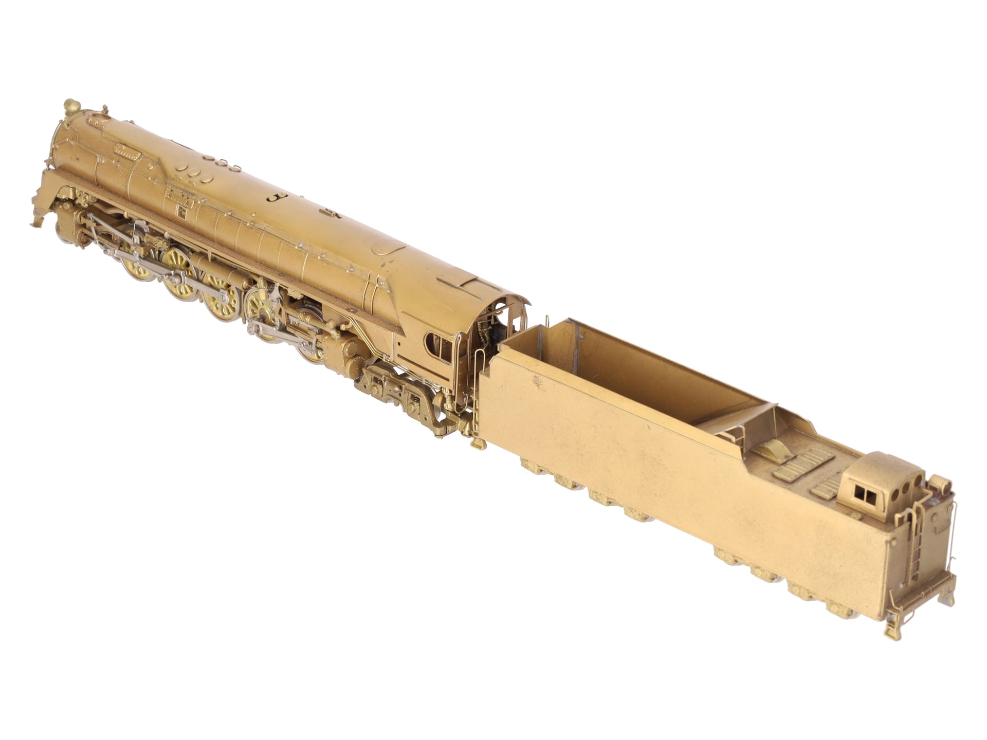 Custom NJ Brass ST-809 HO PRR Q-1 Duplex 4-6-4-4 Steam Loco & Tender - Unpainted EX