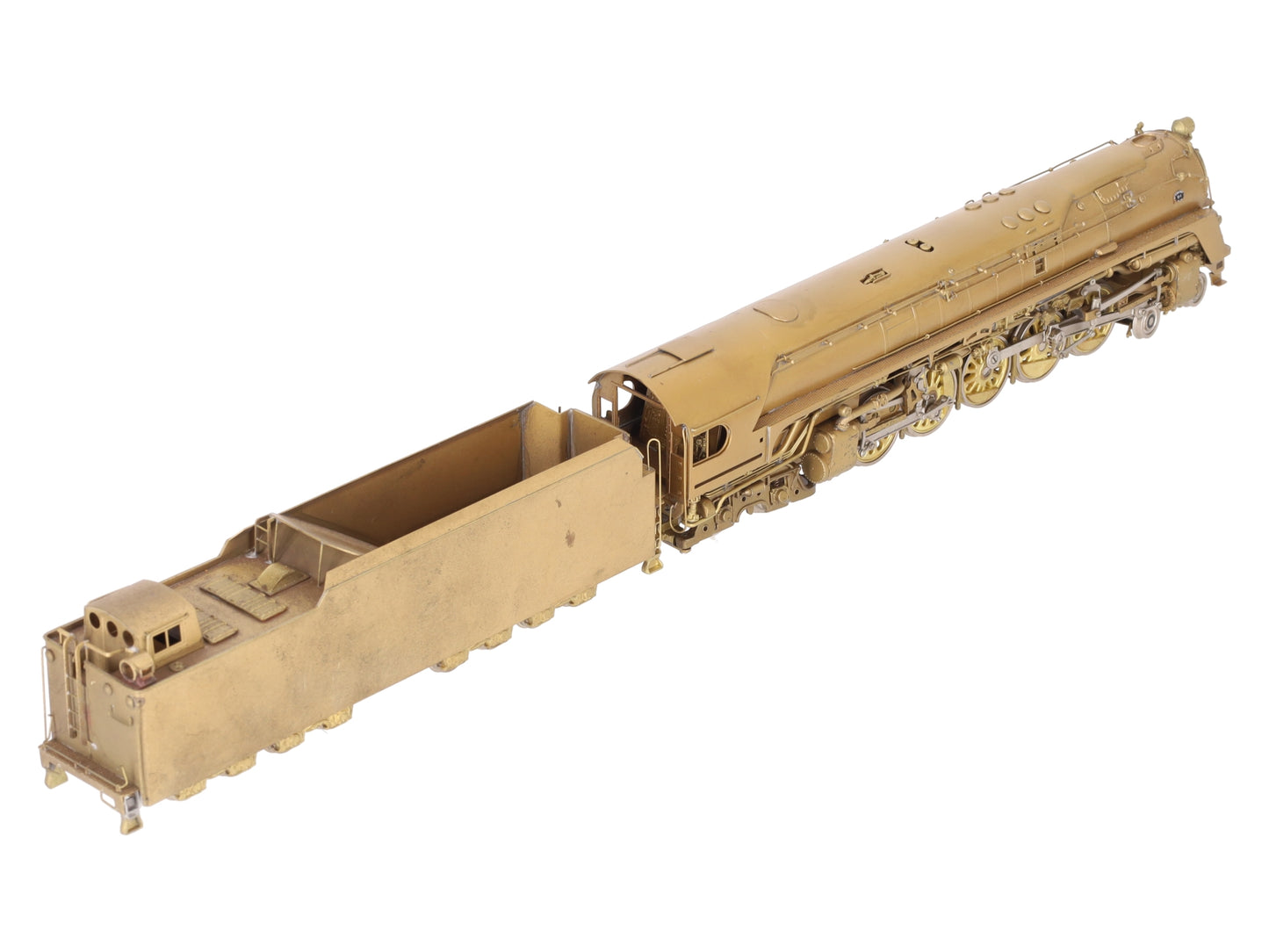 Custom NJ Brass ST-809 HO PRR Q-1 Duplex 4-6-4-4 Steam Loco & Tender - Unpainted EX