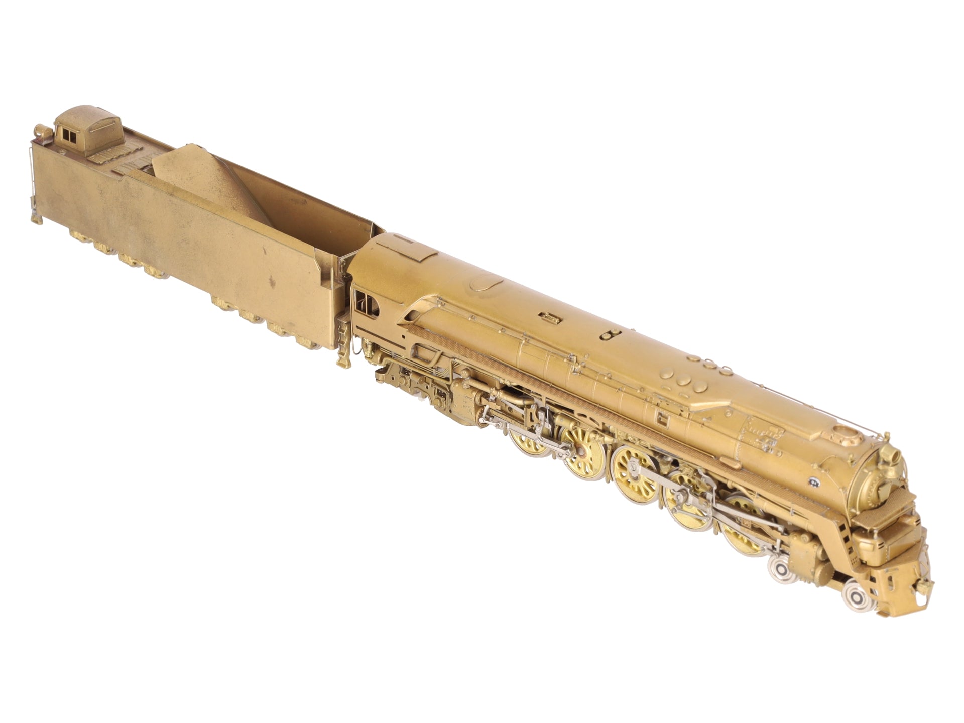 Custom NJ Brass ST-809 HO PRR Q-1 Duplex 4-6-4-4 Steam Loco & Tender - Unpainted EX