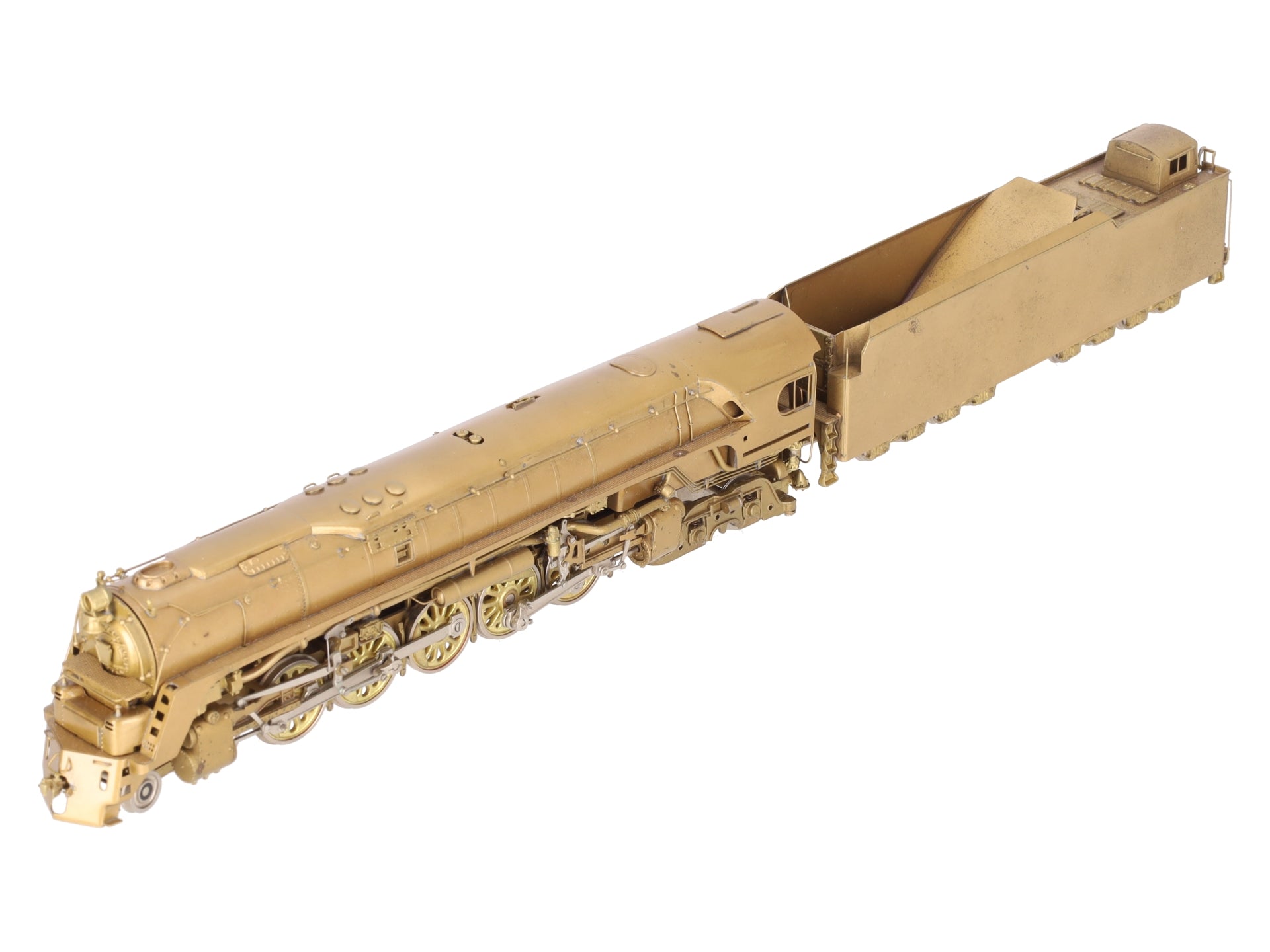 Custom NJ Brass ST-809 HO PRR Q-1 Duplex 4-6-4-4 Steam Loco & Tender - Unpainted EX