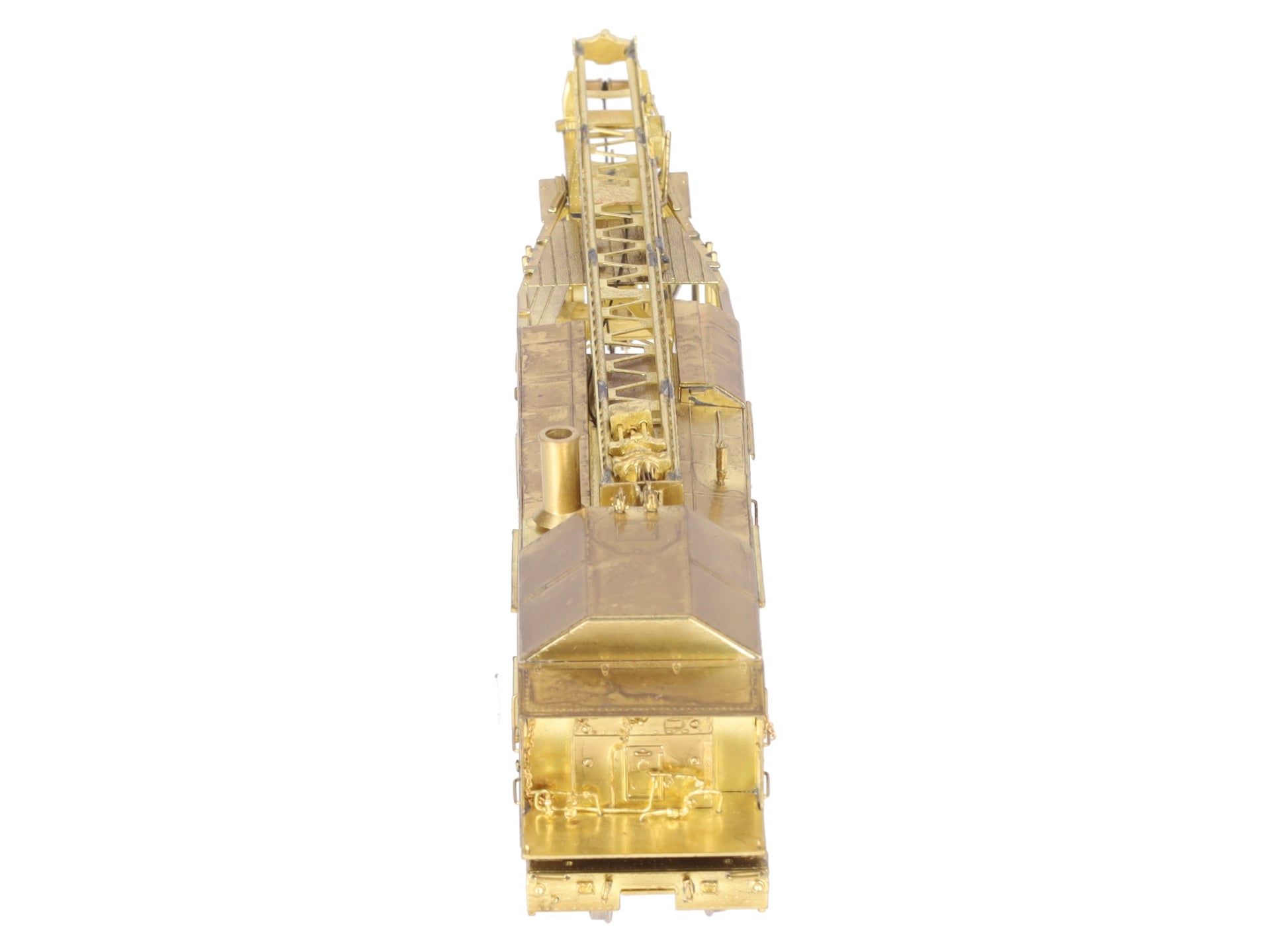 Overland OMI-1329 HO BRASS PRR Pile Driver w/Straight Underframe - Unpainted EX