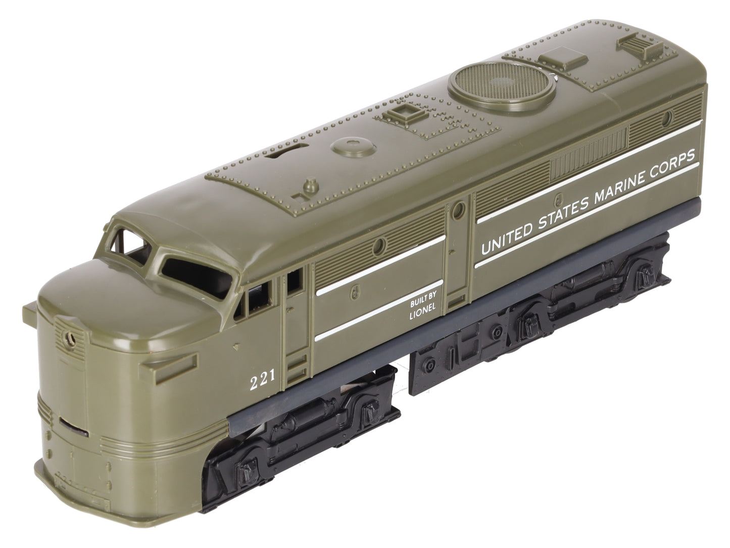 Lionel 221 Vintage O USMC Alco A Diesel Locomotive -Repainted