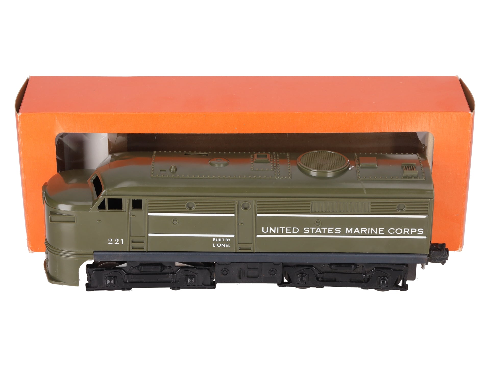 Lionel 221 Vintage O USMC Alco A Diesel Locomotive -Repainted