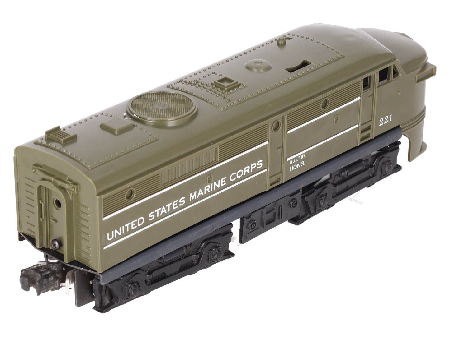 Lionel 221 Vintage O USMC Alco A Diesel Locomotive -Repainted