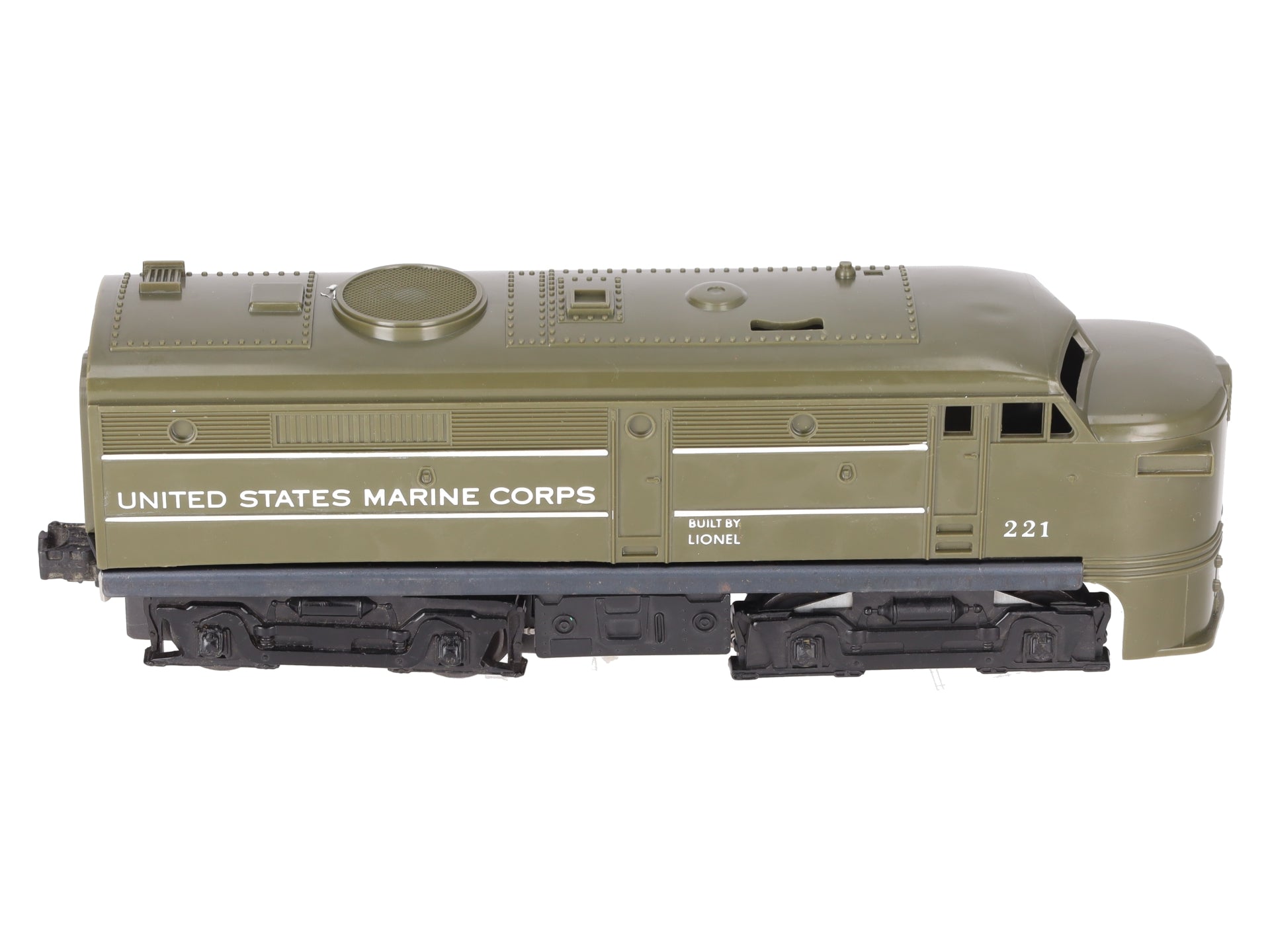 Lionel 221 Vintage O USMC Alco A Diesel Locomotive -Repainted