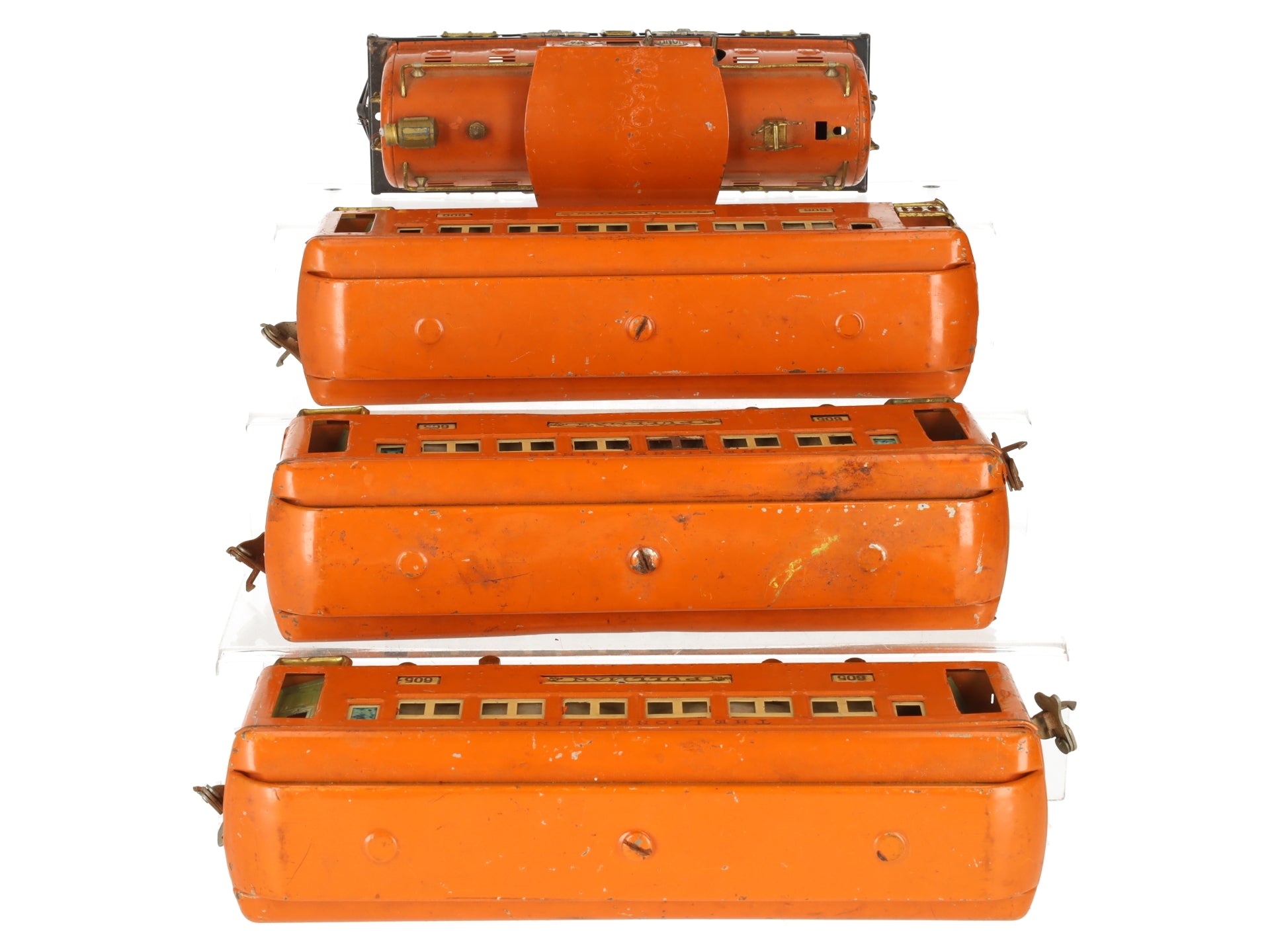 Lionel 4U Vintage O Prewar 1930 Macy's Special Tinplate Electric Passenger Set