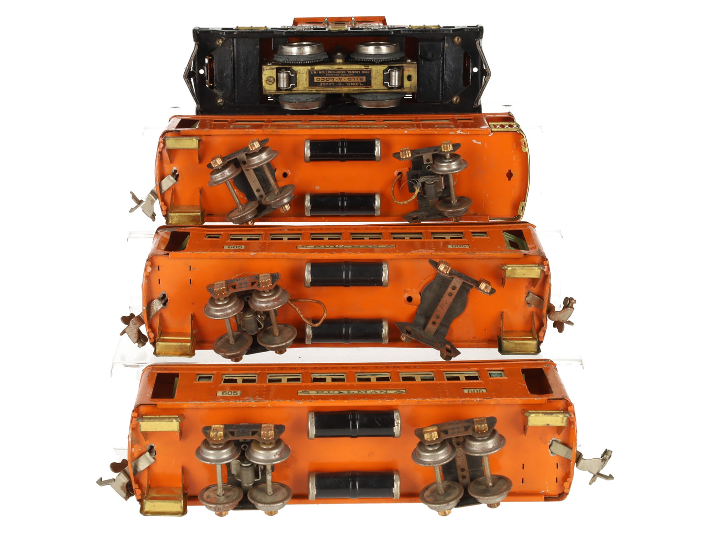 Lionel 4U Vintage O Prewar 1930 Macy's Special Tinplate Electric Passenger Set