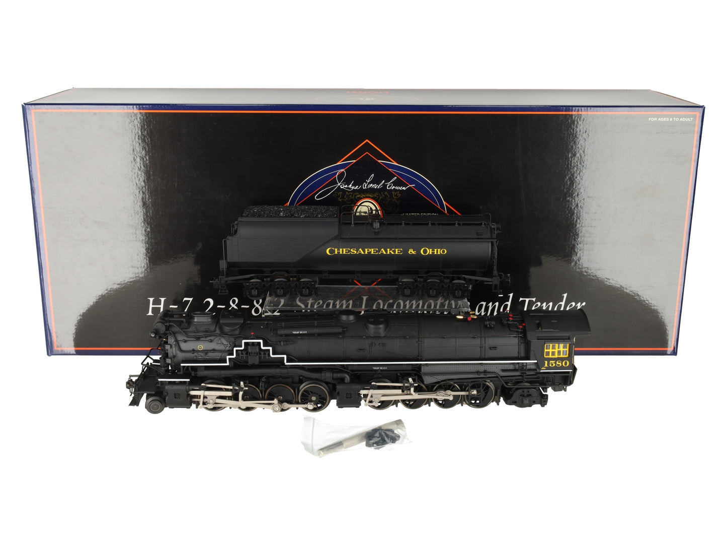 Lionel 6-38058 Chesapeake & Ohio 2-8-8-2 H-7 Steam Locomotive & Tender #1580 EX/Box