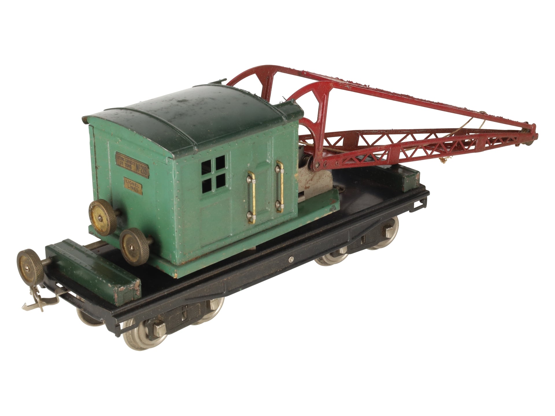 Lionel 219 Vintage Standard Gauge Lionel Lines Operating Crane Car/Box