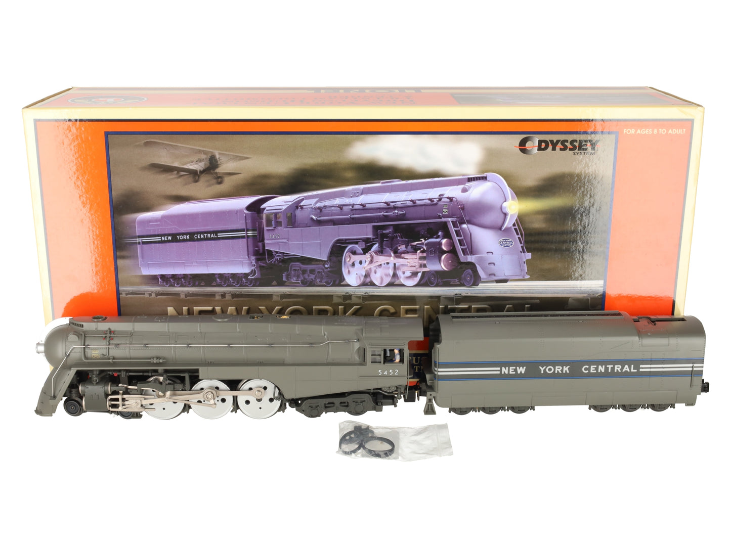 Lionel 6-28084 O NYC Dreyfus Hudson Steam Locomotive & Tender #5452 w/ TMCC EX/Box