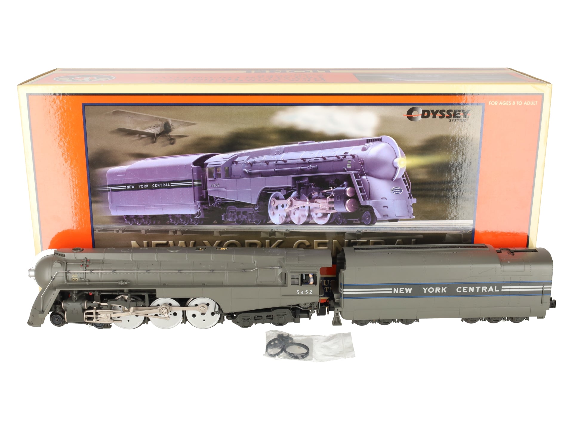 Lionel 6-28084 O NYC Dreyfus Hudson Steam Locomotive & Tender #5452 w/ TMCC EX/Box