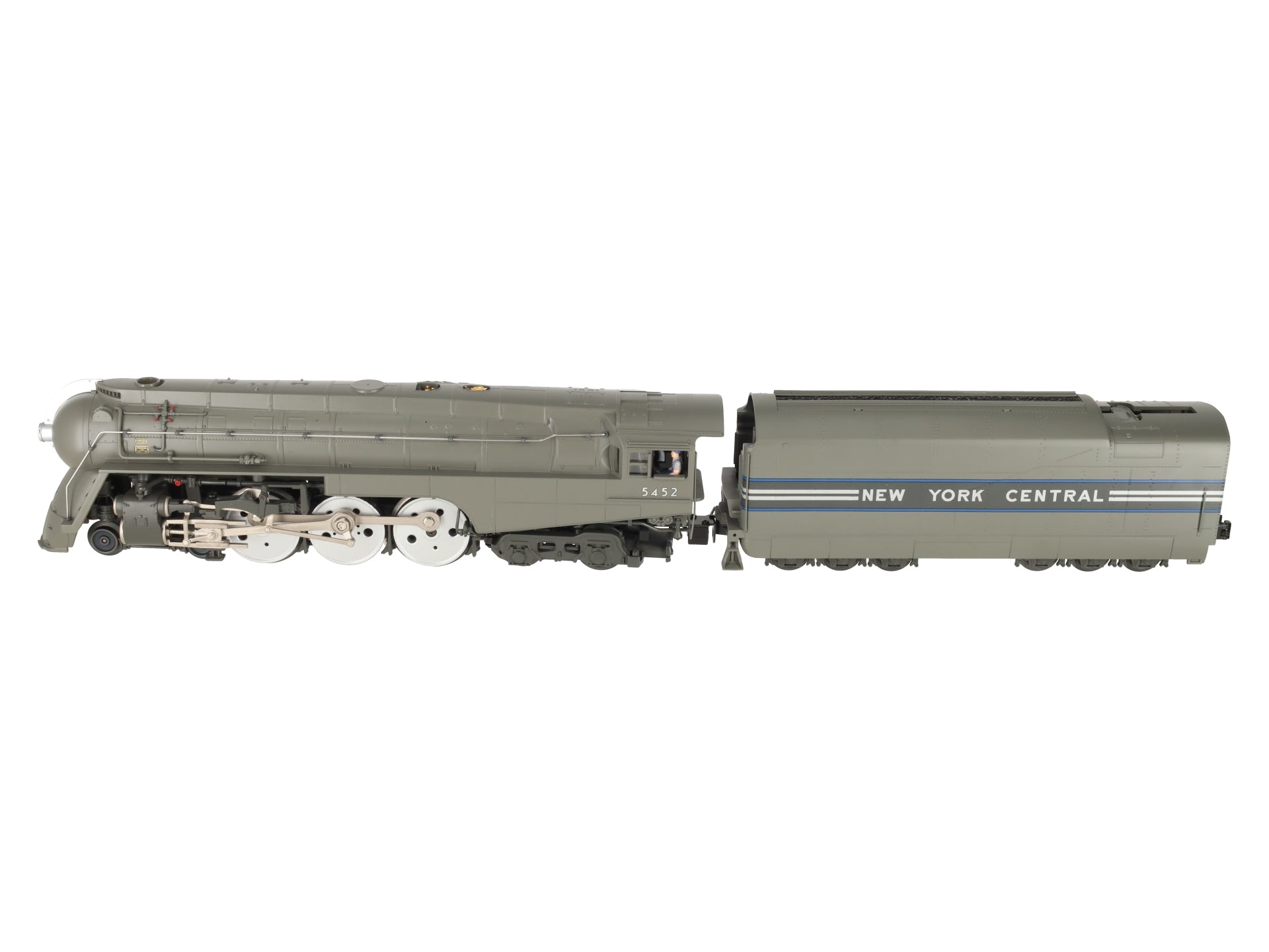 Lionel 6-28084 O NYC Dreyfus Hudson Steam Locomotive & Tender #5452 w/ TMCC EX/Box