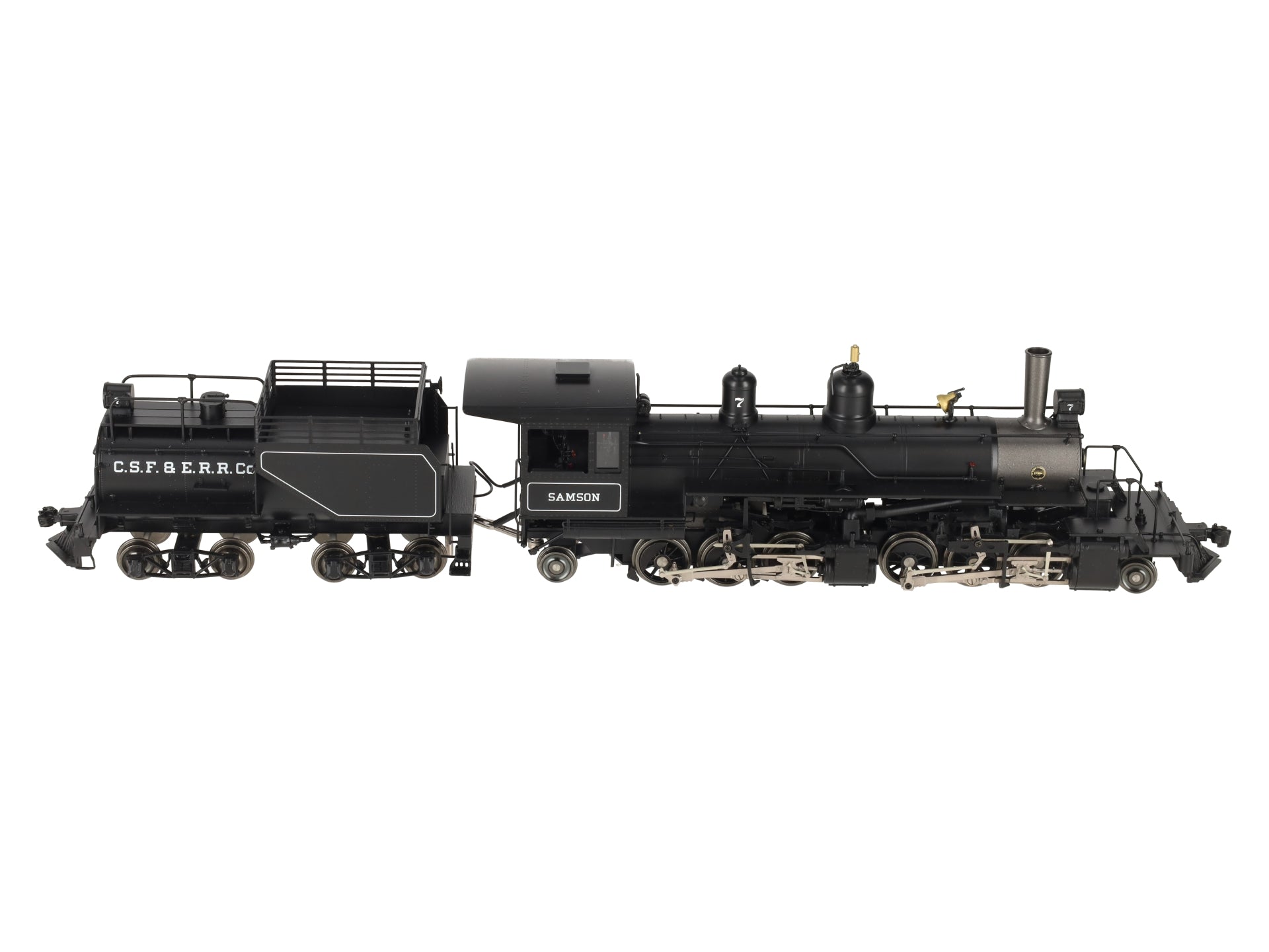 Sunset Models O 2-Rail Brass Samson Black Boiler 2-6-6-2 Steam Loco & Tender #7 EX/Box