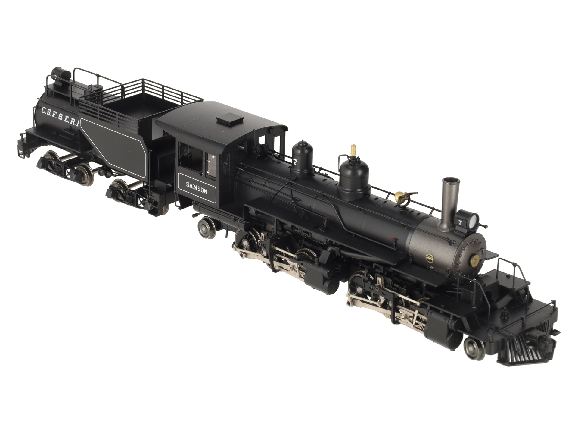 Sunset Models O 2-Rail Brass Samson Black Boiler 2-6-6-2 Steam Loco & Tender #7 EX/Box