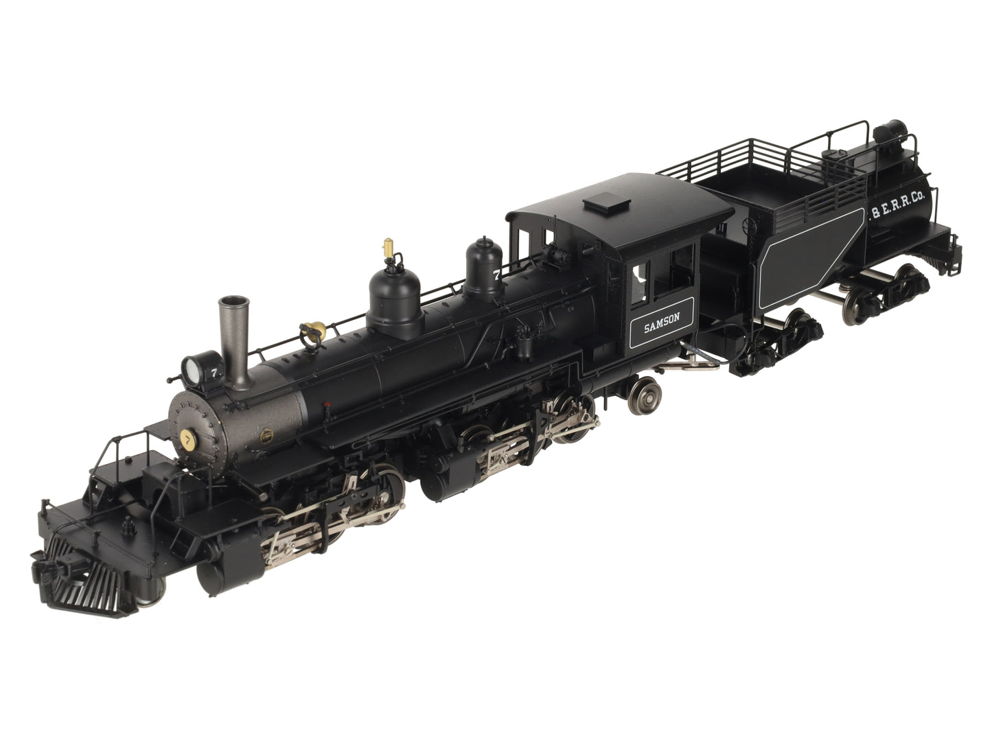 Sunset Models O 2-Rail Brass Samson Black Boiler 2-6-6-2 Steam Loco & Tender #7 EX/Box