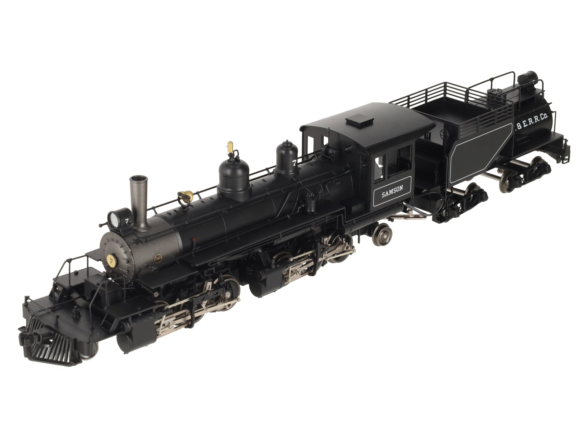 Sunset Models O 2-Rail Brass Samson Black Boiler 2-6-6-2 Steam Loco & Tender #7 EX/Box