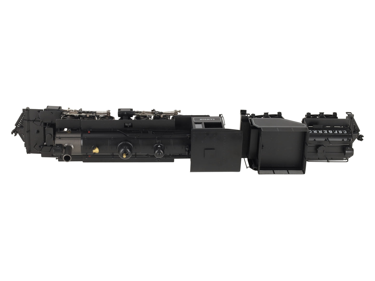 Sunset Models O 2-Rail Brass Samson Black Boiler 2-6-6-2 Steam Loco & Tender #7 EX/Box