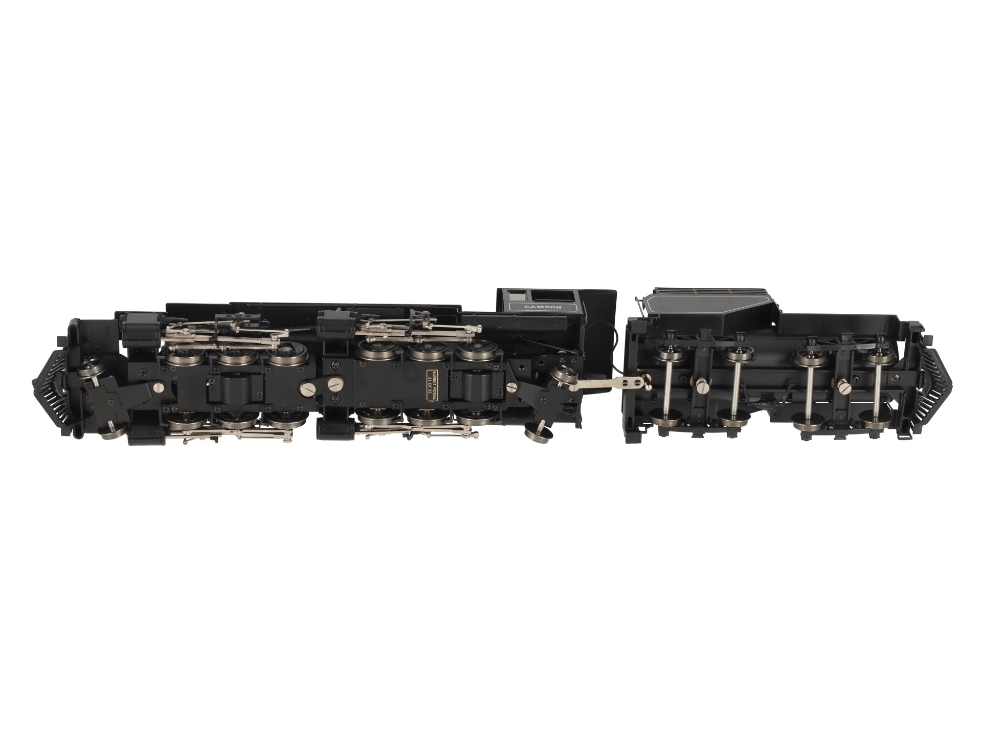 Sunset Models O 2-Rail Brass Samson Black Boiler 2-6-6-2 Steam Loco & Tender #7 EX/Box