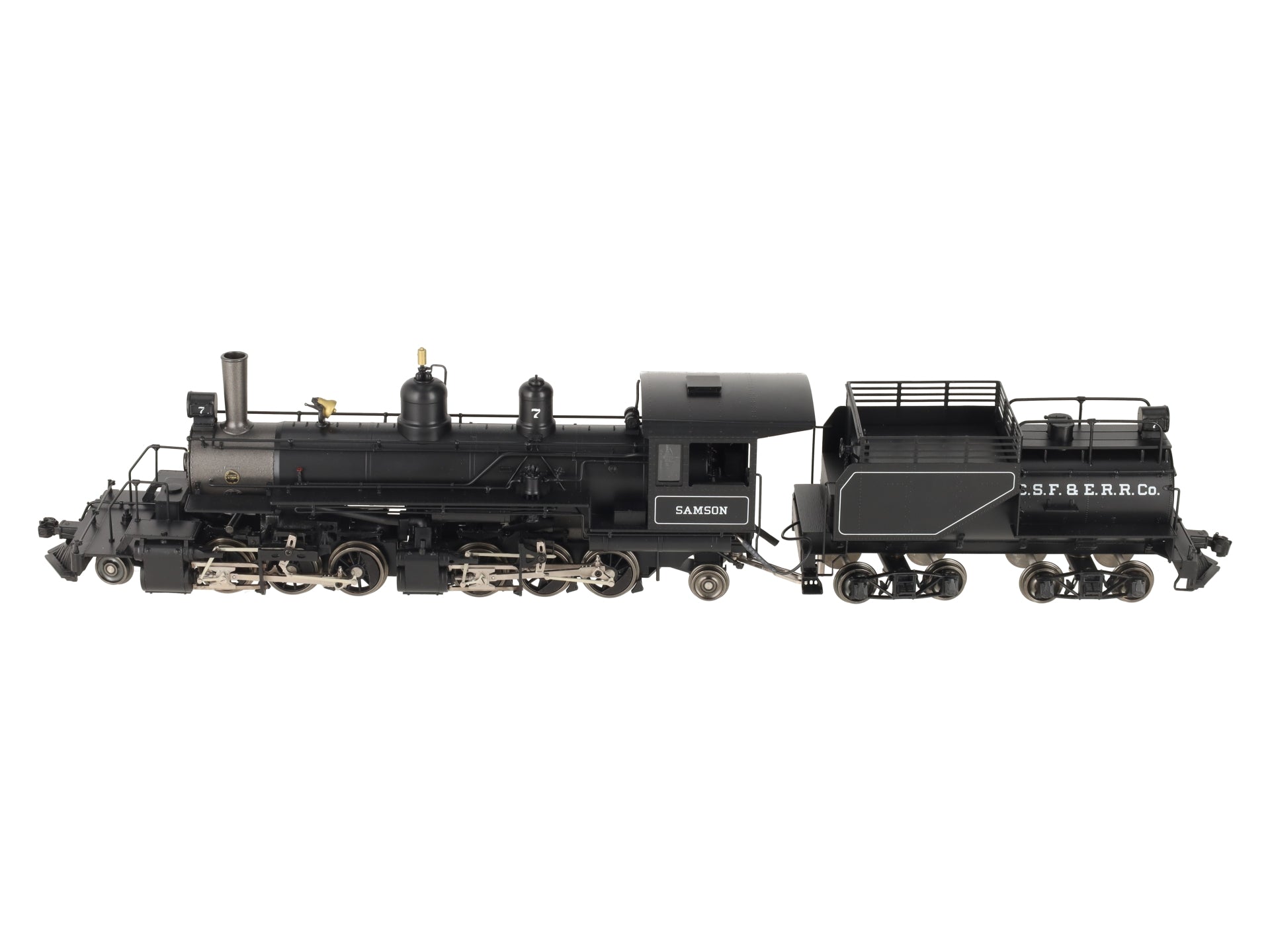Sunset Models O 2-Rail Brass Samson Black Boiler 2-6-6-2 Steam Loco & Tender #7 EX/Box