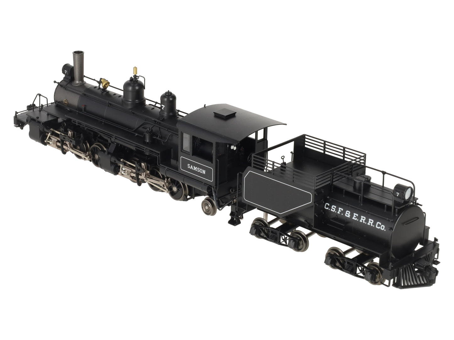 Sunset Models O 2-Rail Brass Samson Black Boiler 2-6-6-2 Steam Loco & Tender #7 EX/Box