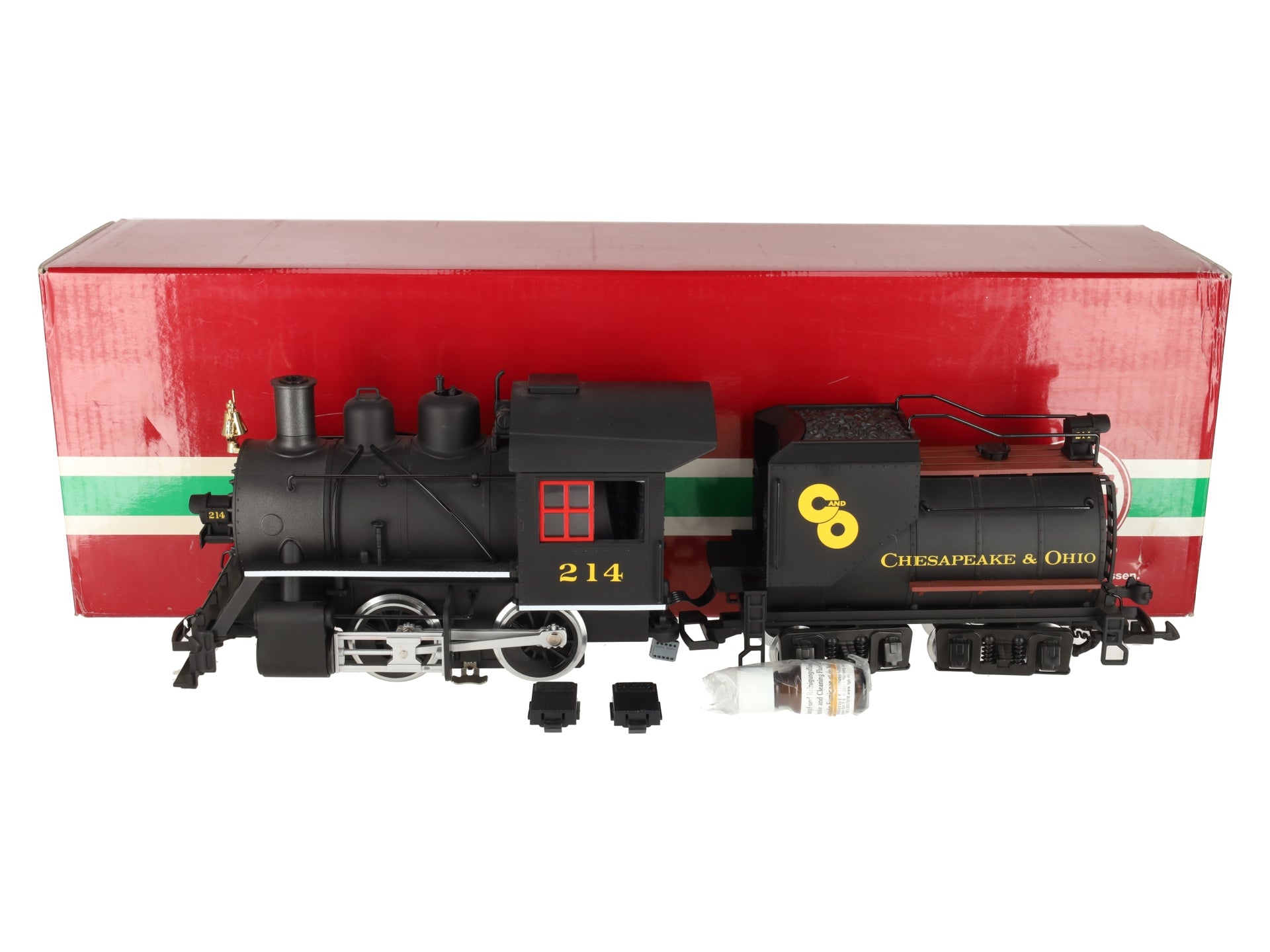 LGB 23232 G Scale C&O 0-4-0 Steam Locomotive & Tender w/Sound EX/Box